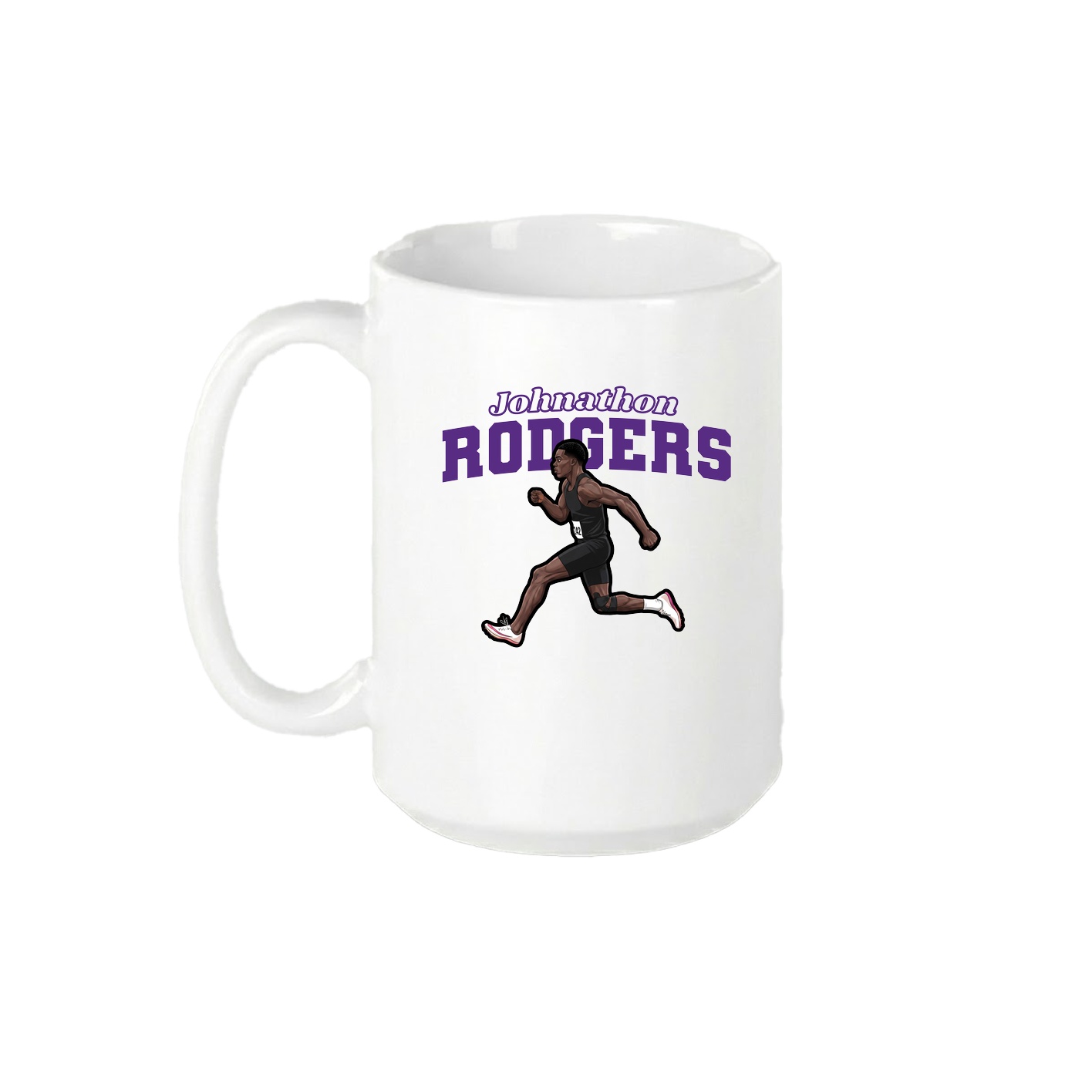 15oz Coffee Mug — Name Arch in White