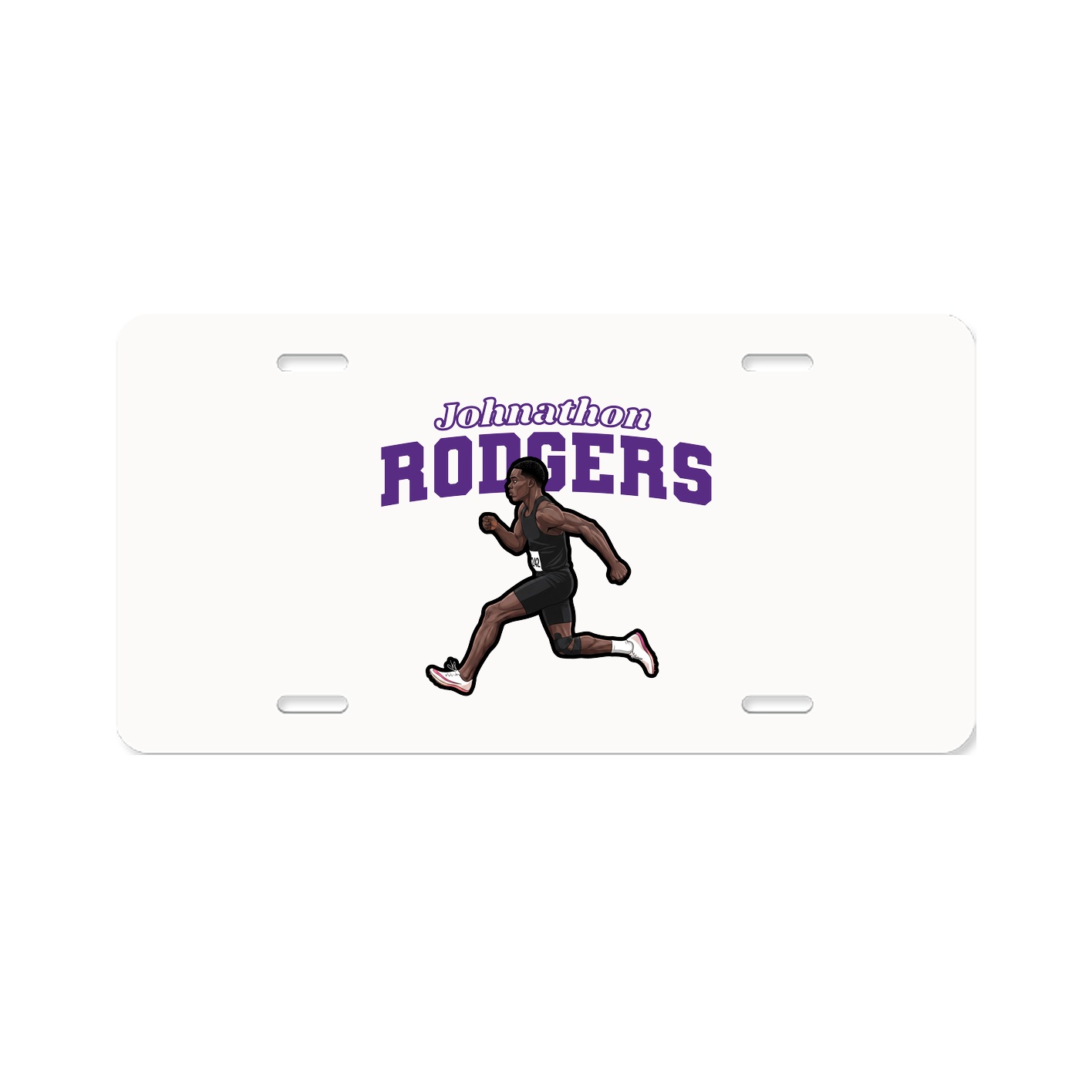 License Plate — Name Arch in Classic