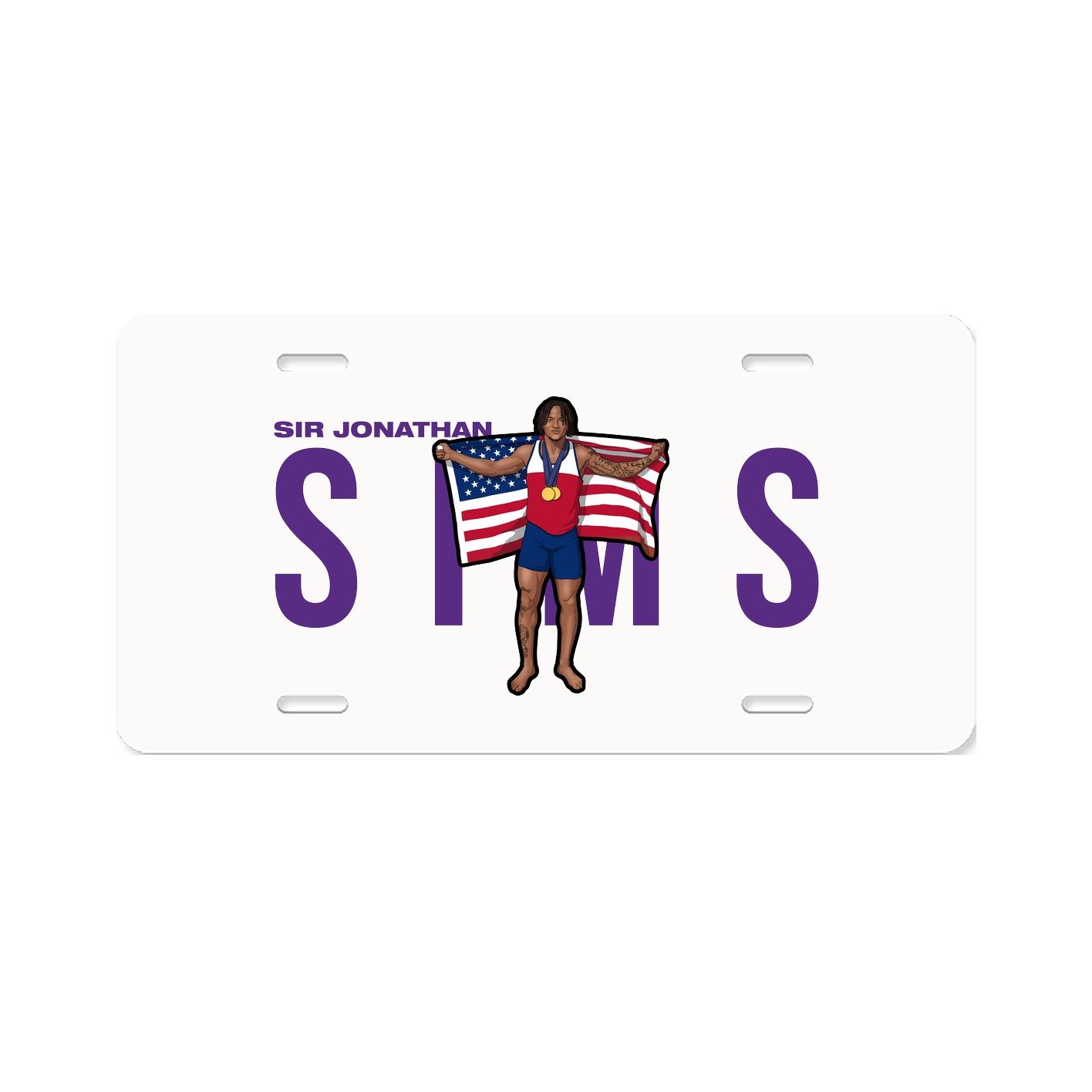 License Plate — Player Name in Classic