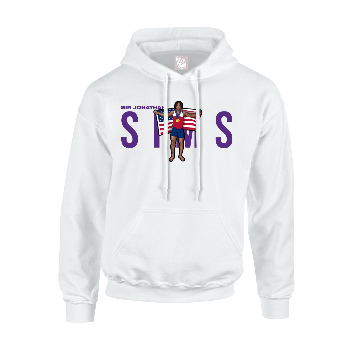 Hoodie — Player Name in White