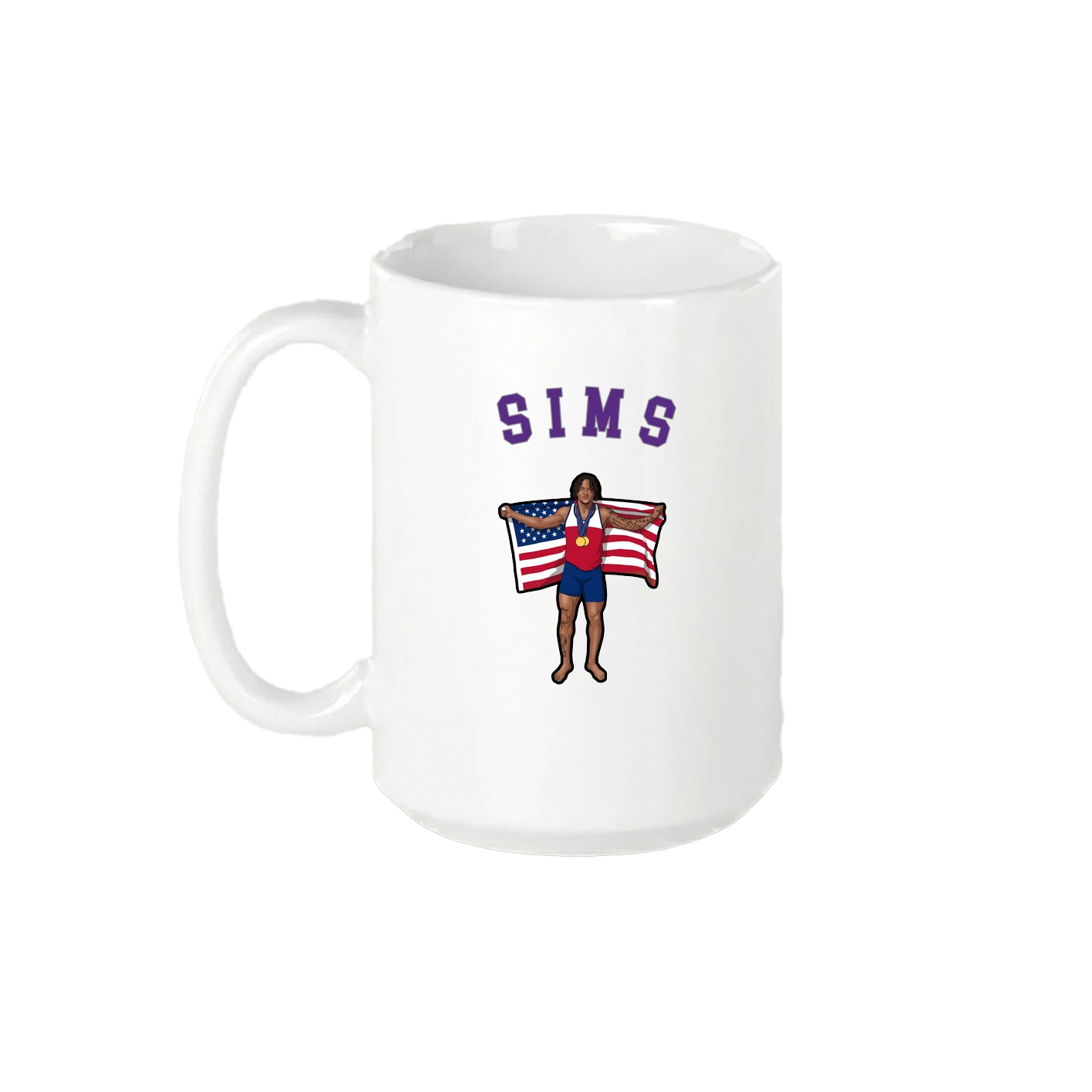 15oz Coffee Mug — Shirsey Arch in White