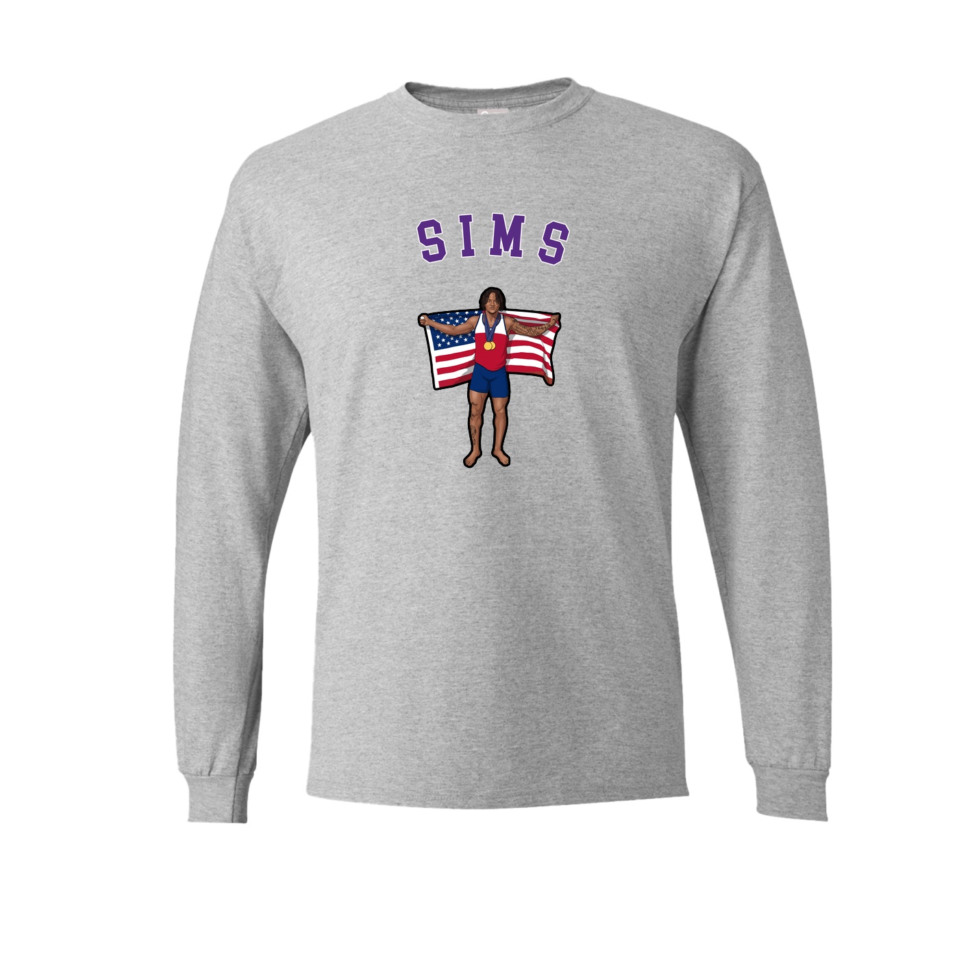 Long Sleeve Tee — Shirsey Arch in Grey