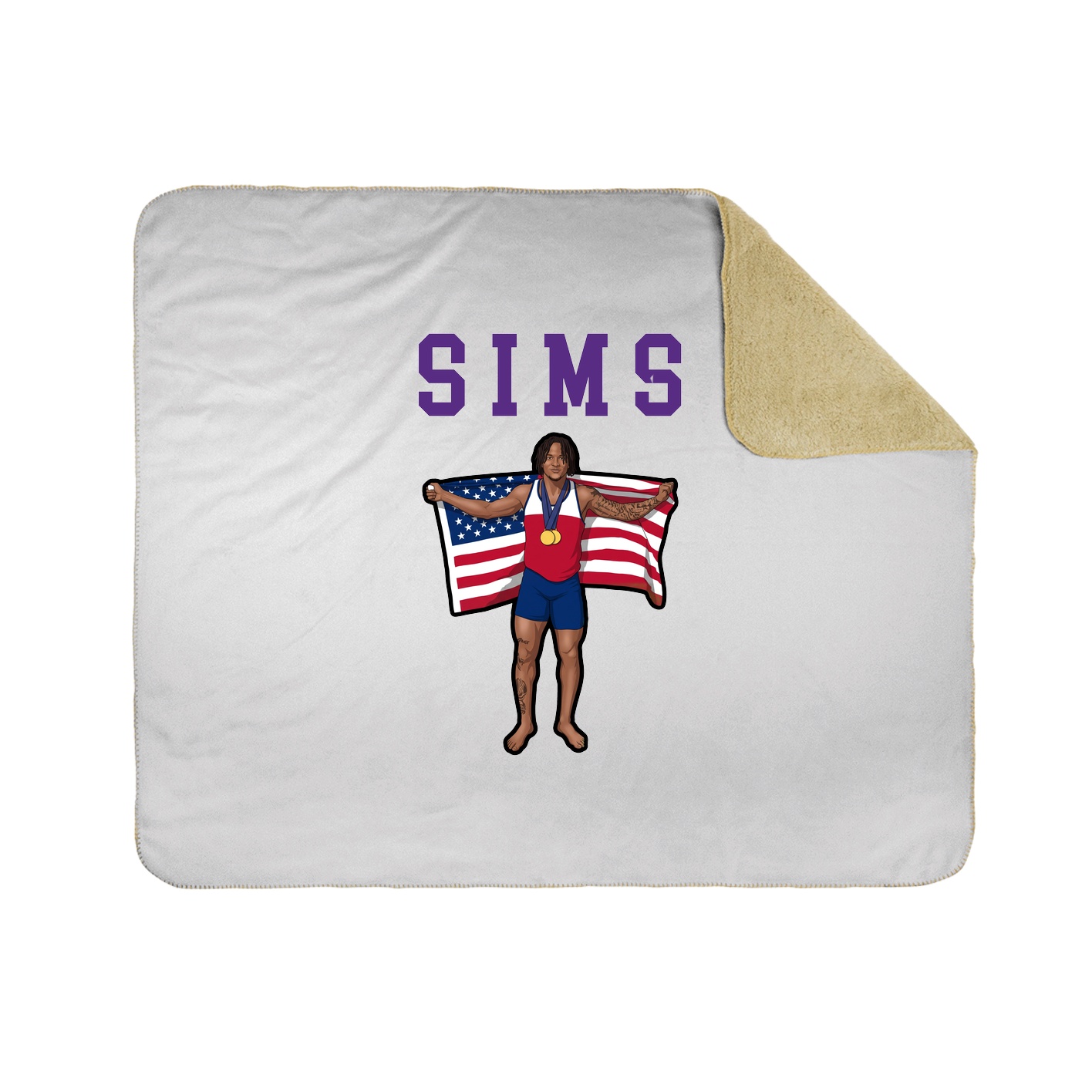 Throw Blanket — Shirsey in White