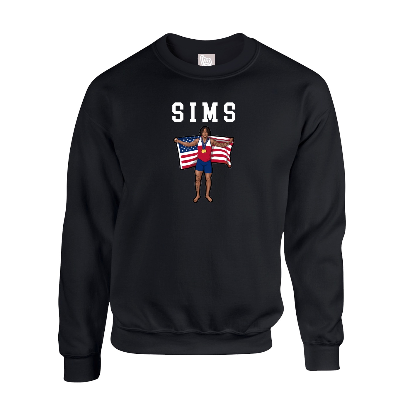 Fleece Crew — Shirsey in Black