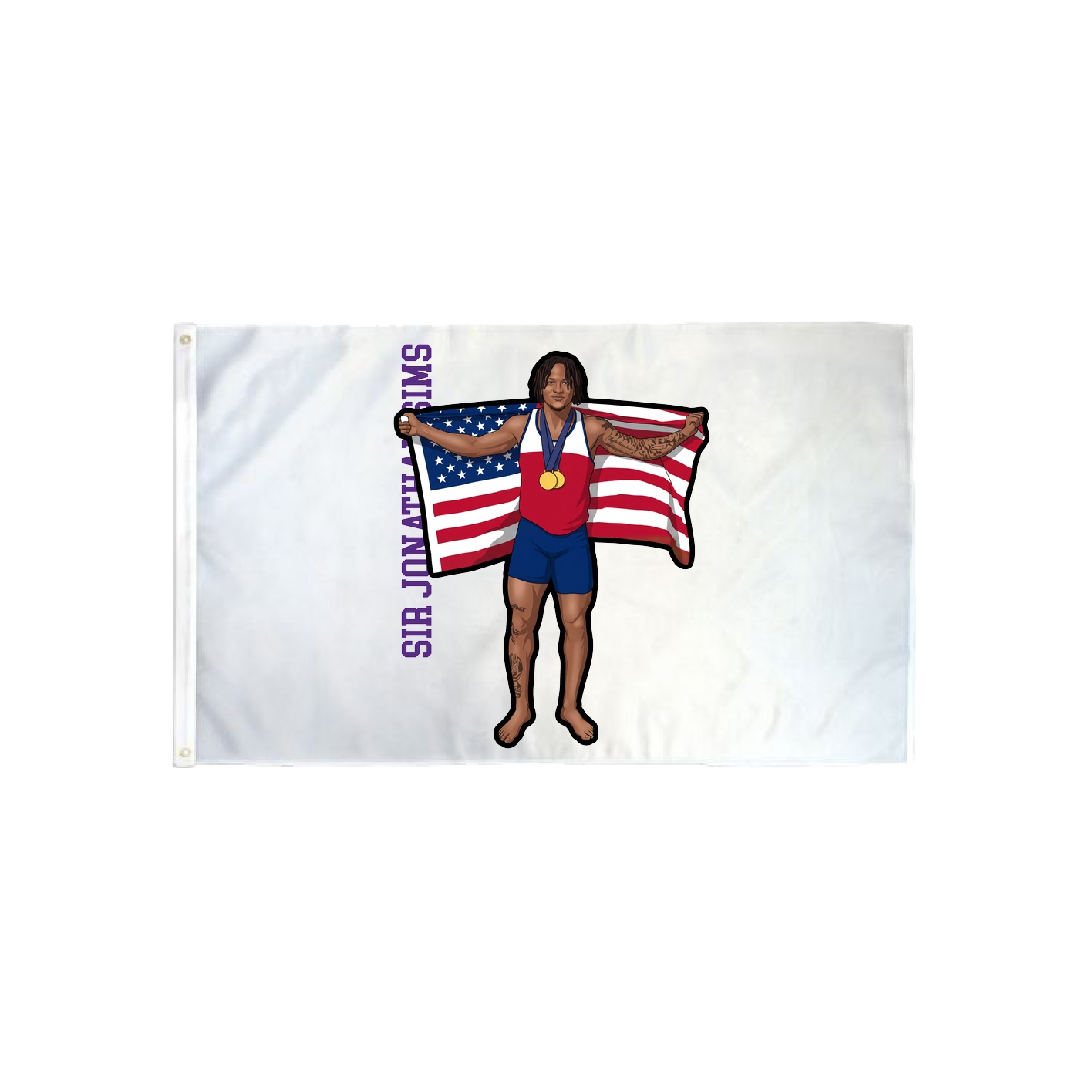 3x5 Flag — Name Vertical in Classic