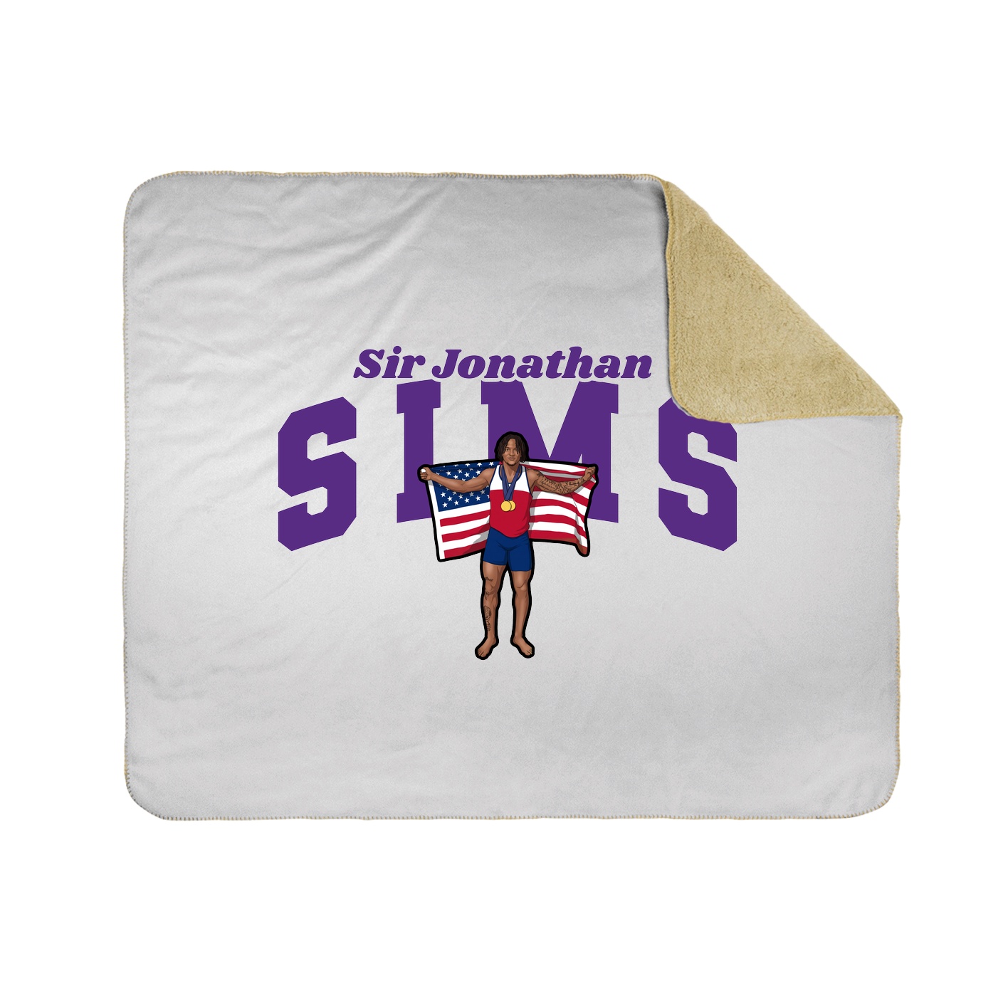 Throw Blanket — Signature Arch in White