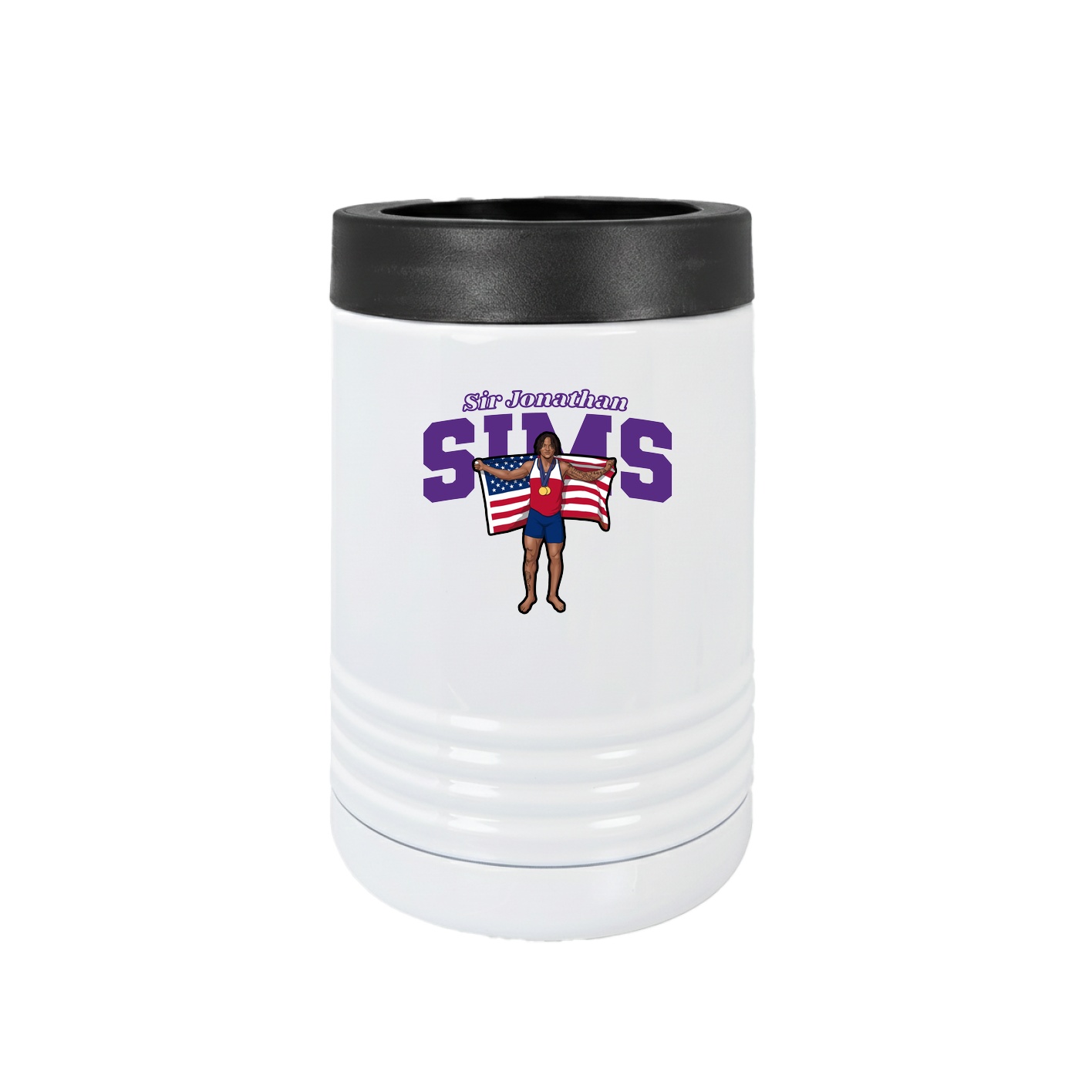 Beverage Holder — Name Arch in White