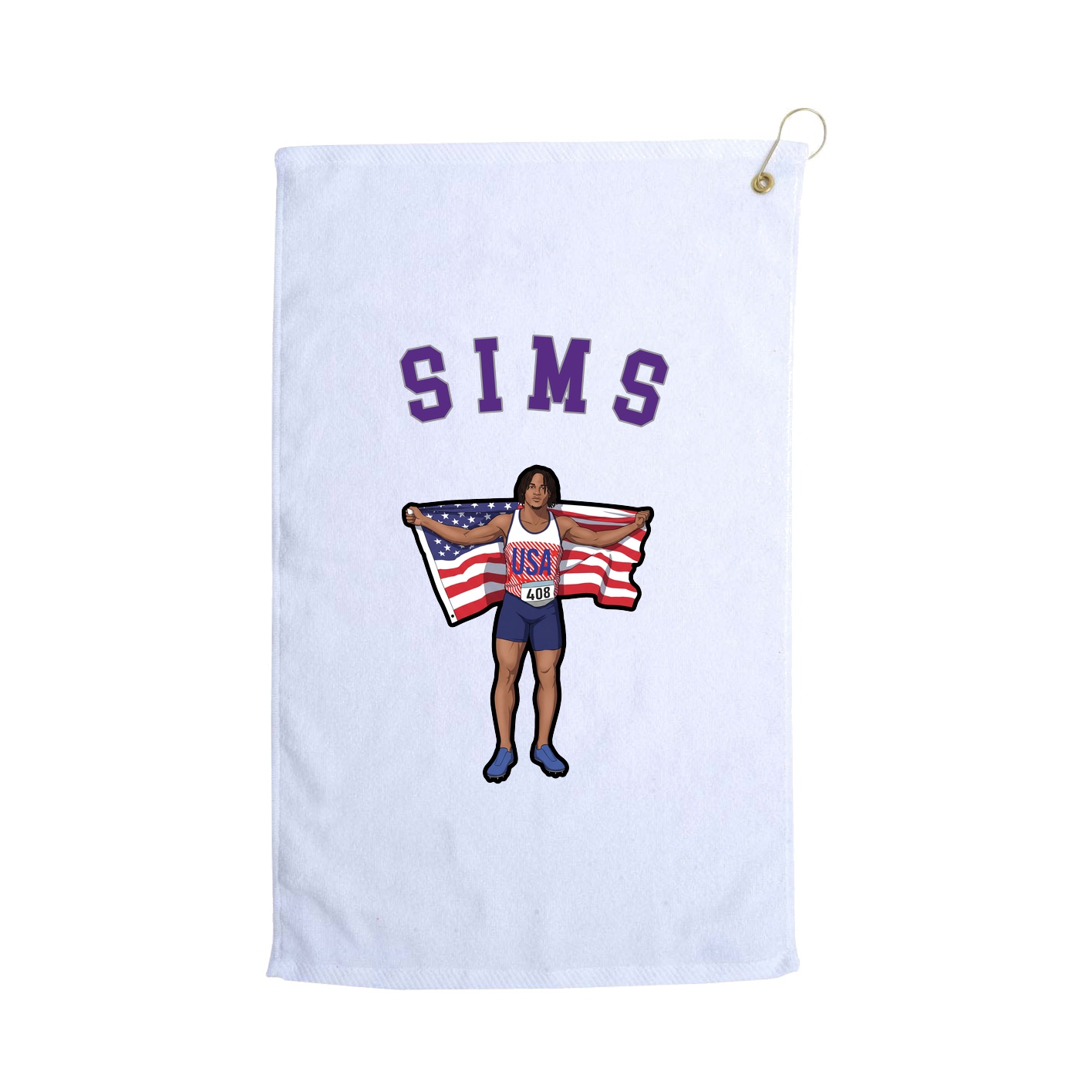 Golf Towel — Shirsey Arch in White