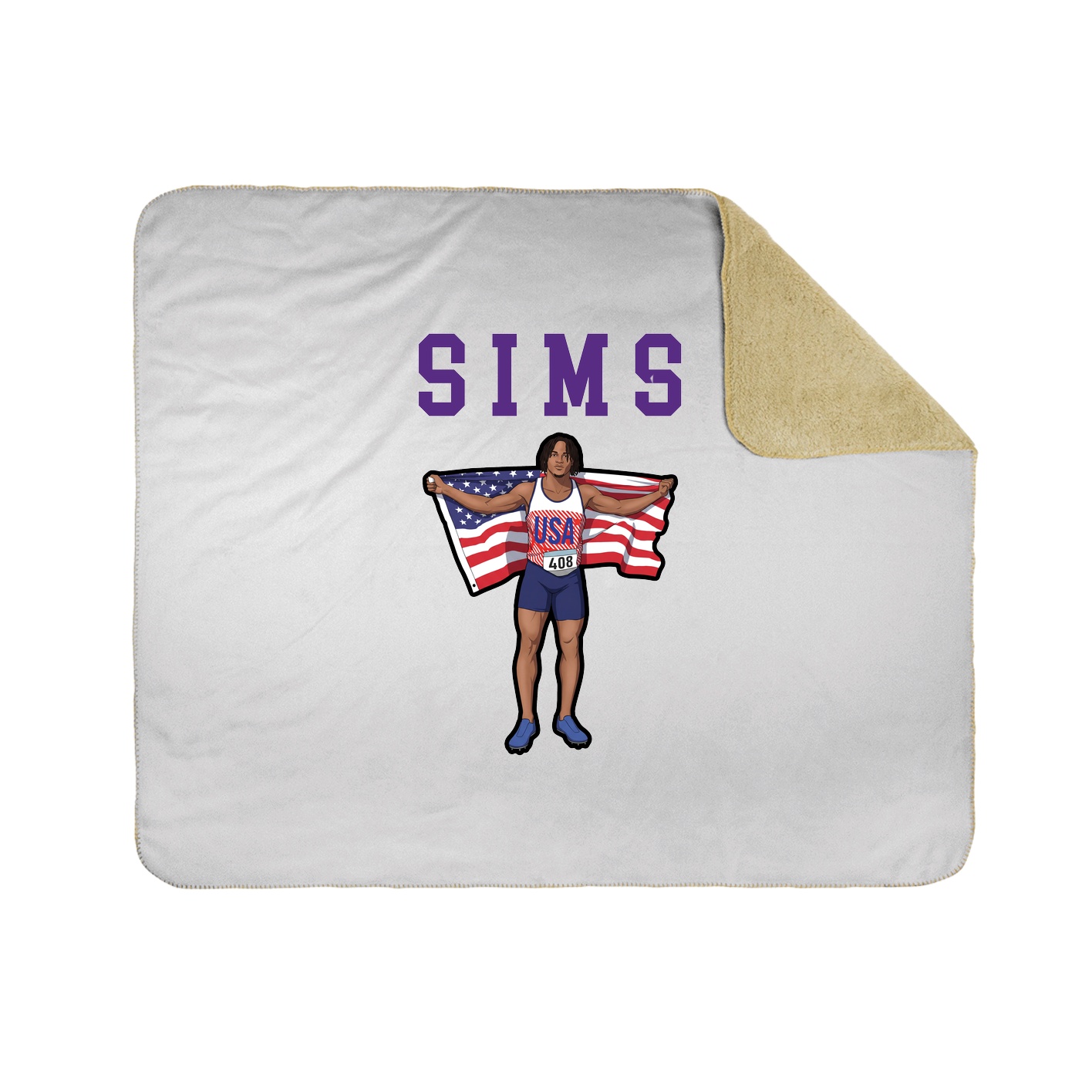 Throw Blanket — Shirsey in White