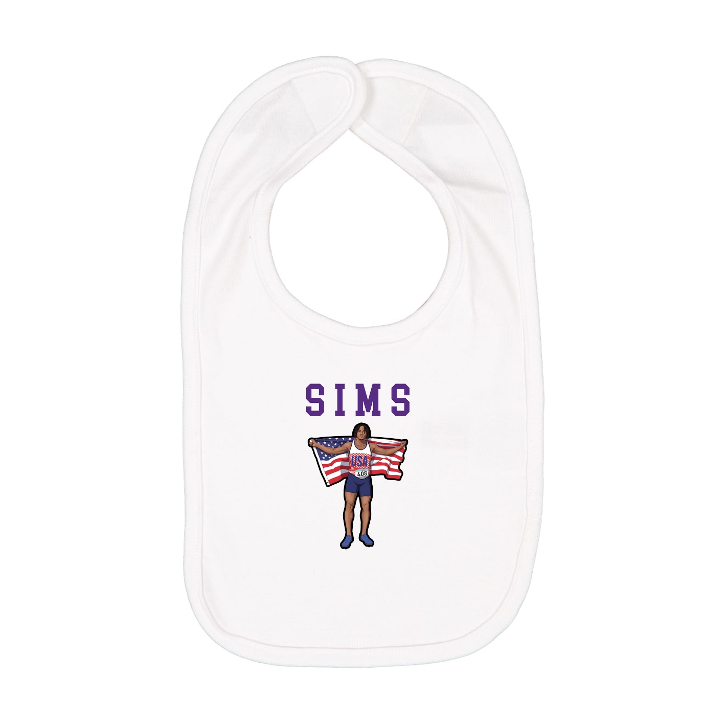 Infant Bib — Shirsey in White