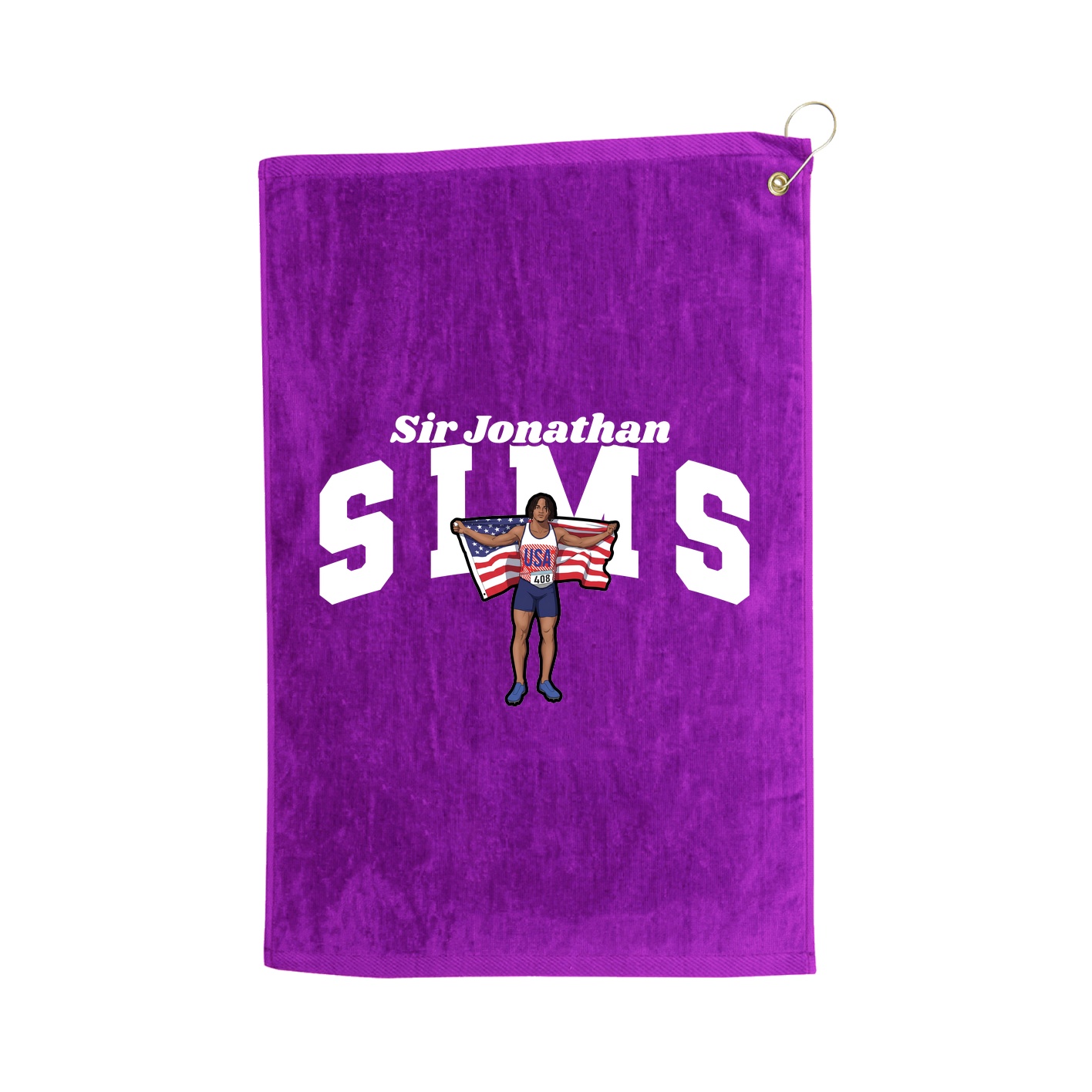 Golf Towel — Signature Arch in Purple