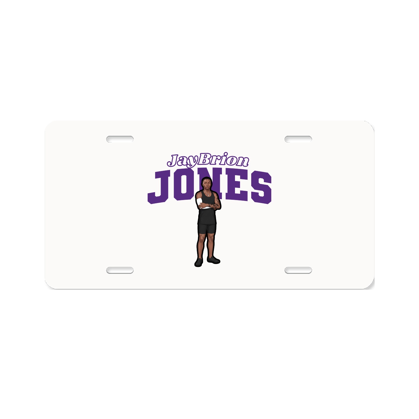 License Plate — Name Arch in Classic