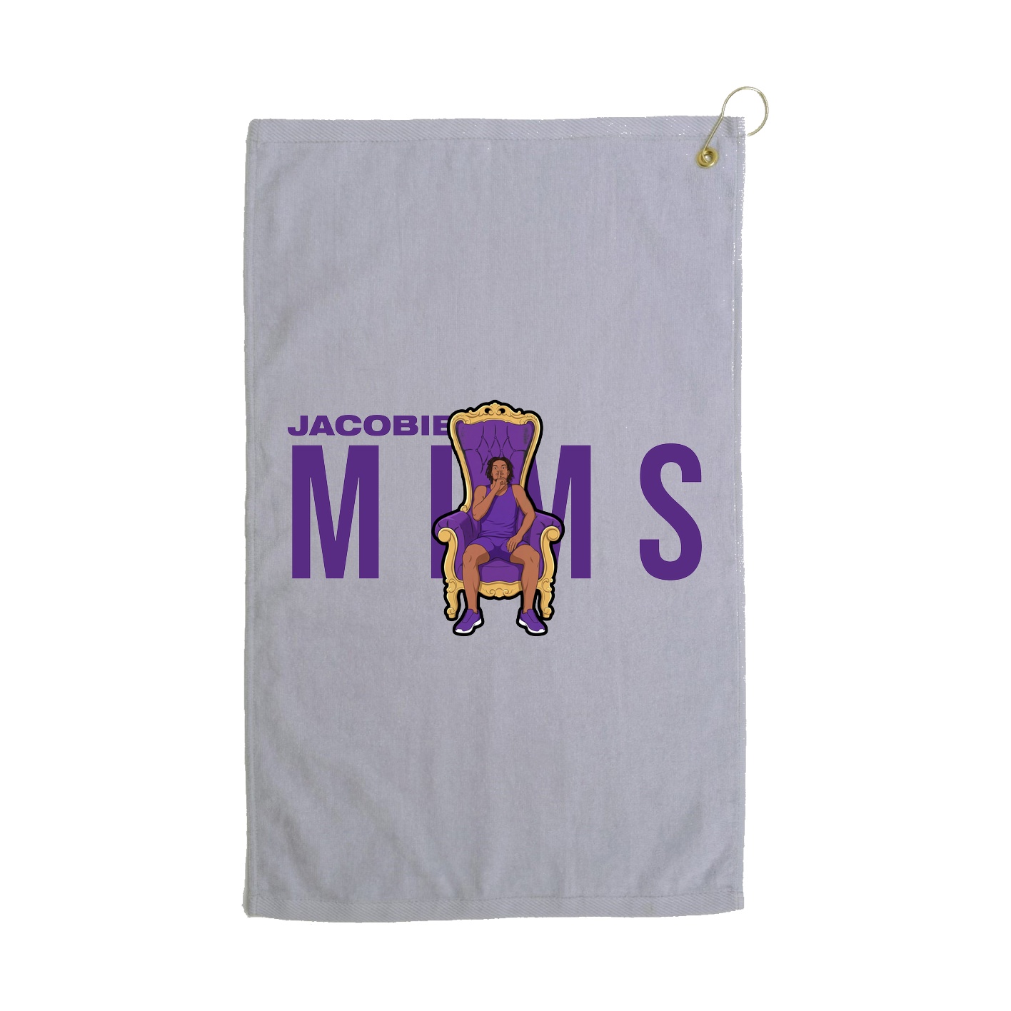 Golf Towel — Player Name in Grey