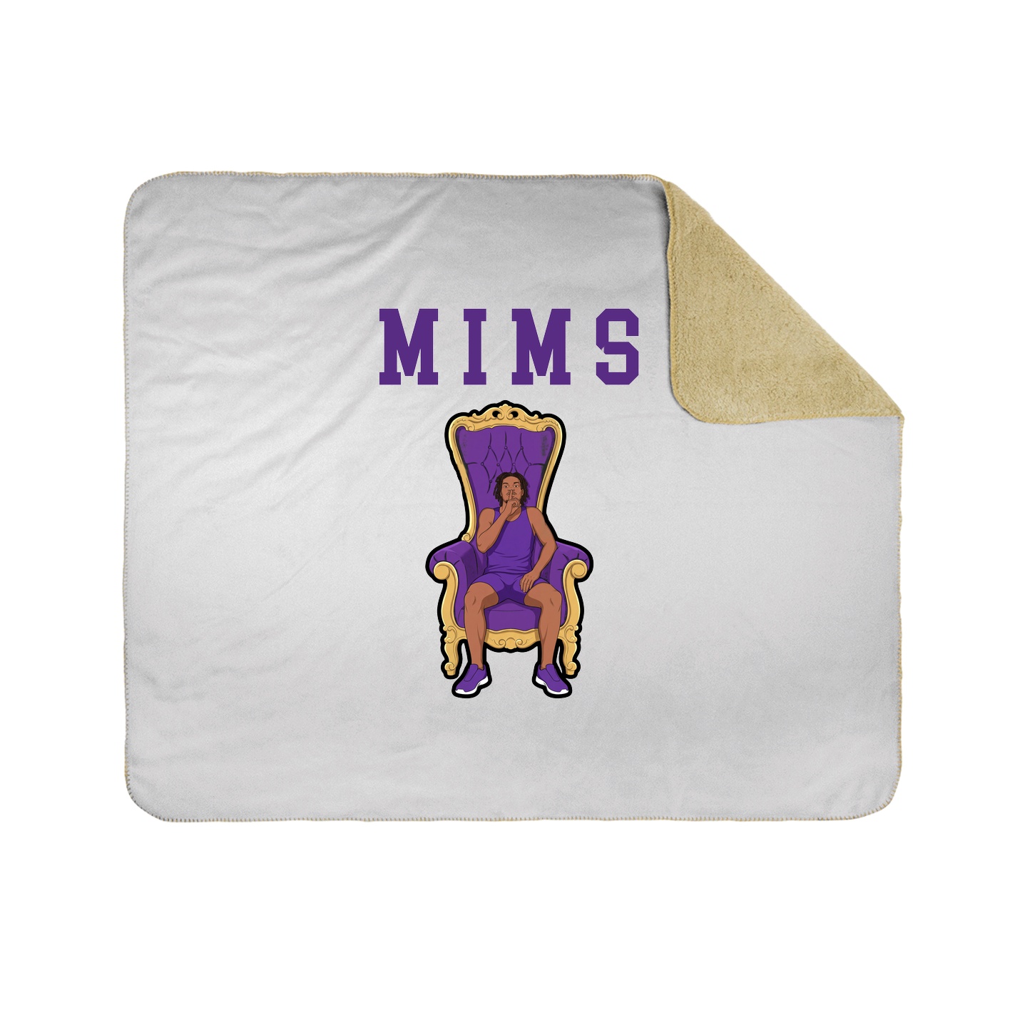 Throw Blanket — Shirsey in White