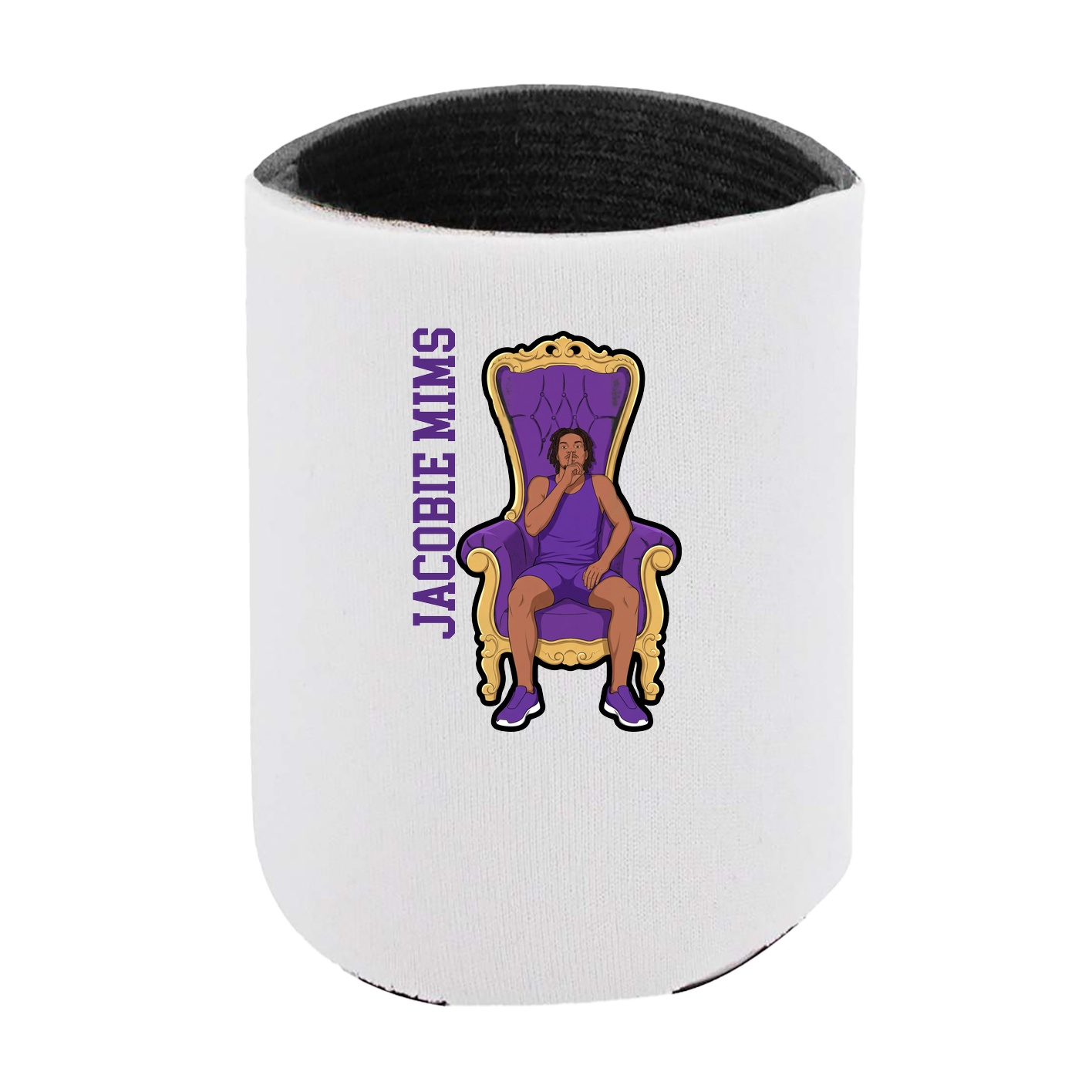 Can Holder — Name Vertical in White