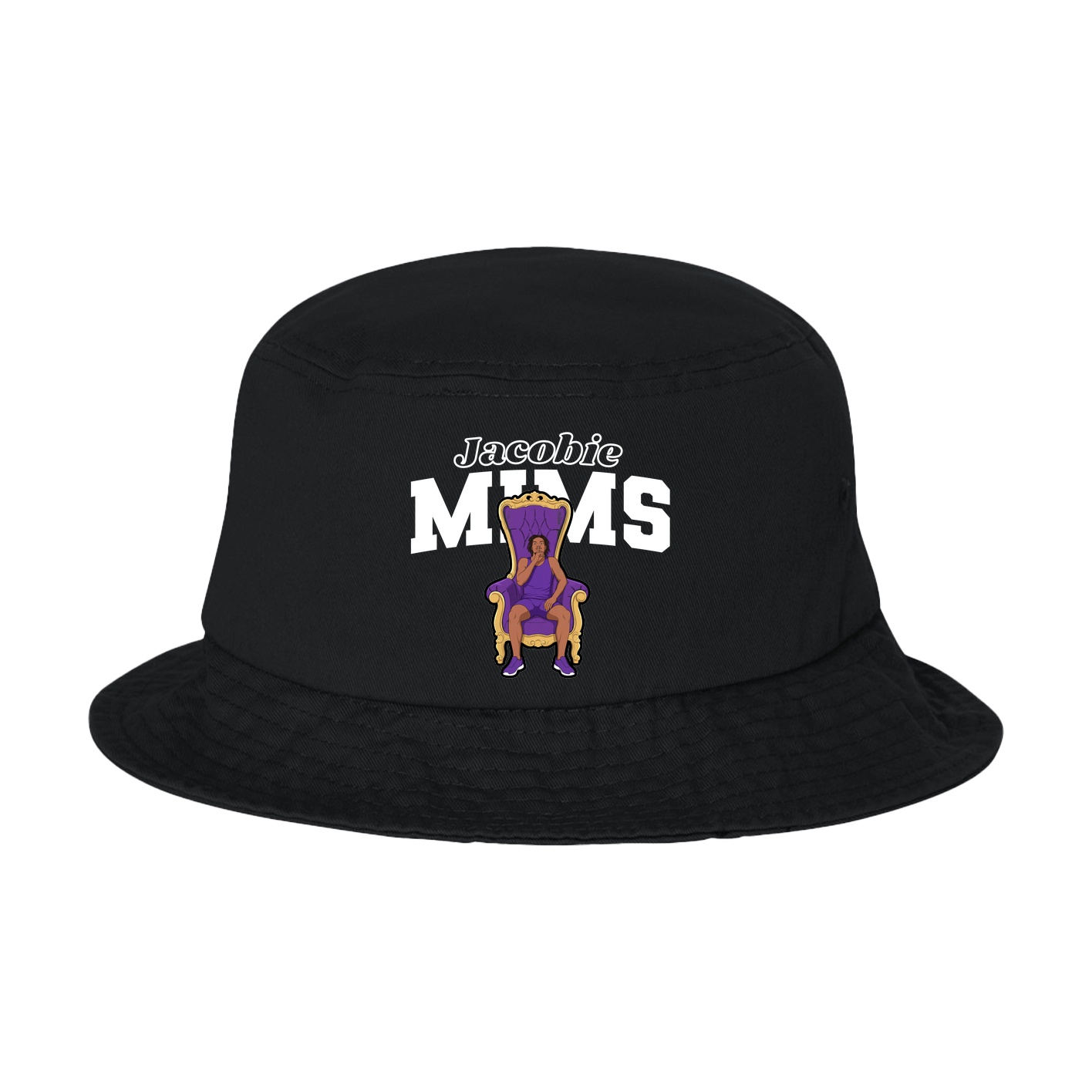 Bucket Cap — Name Arch in Black