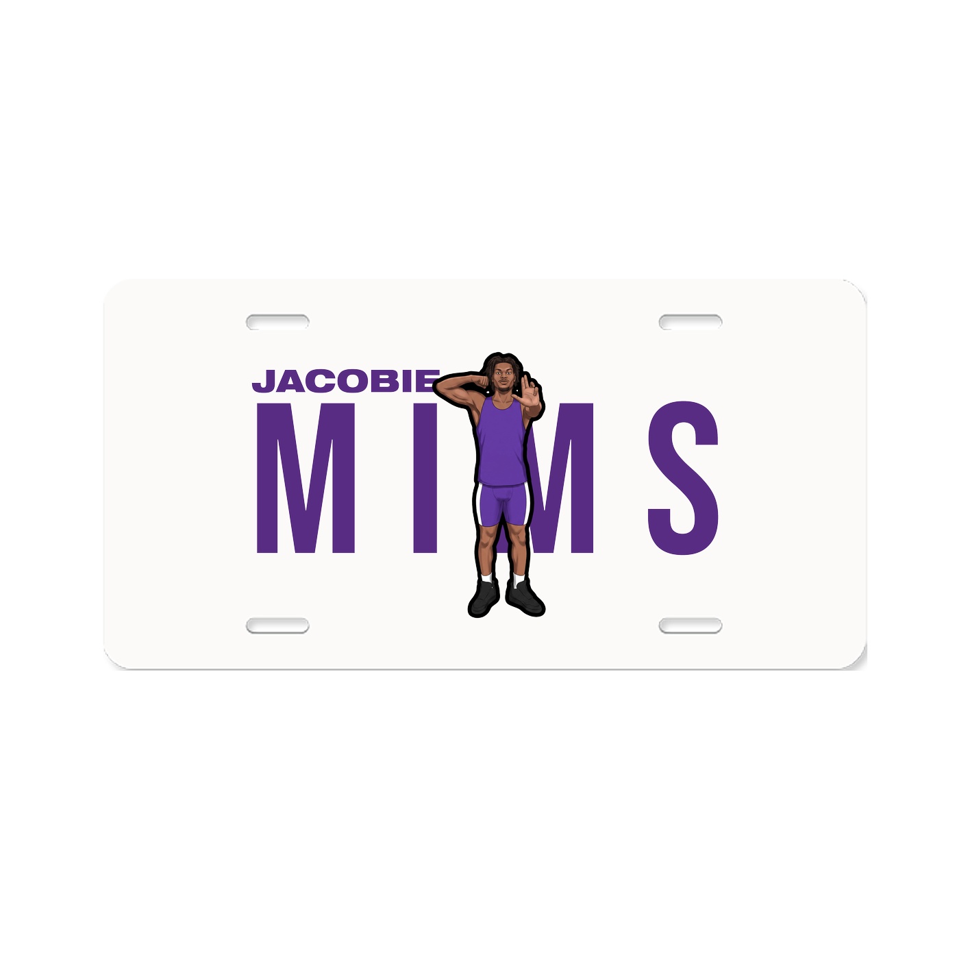 License Plate — Player Name in Classic