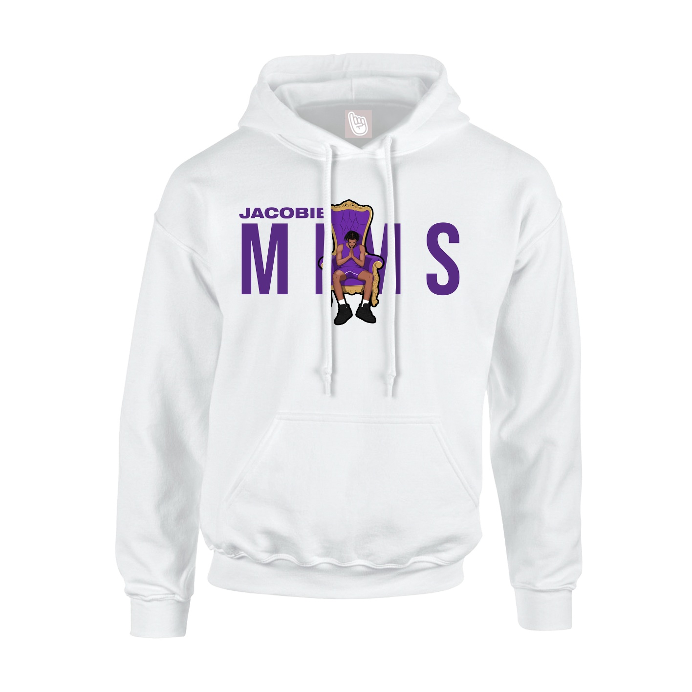 Youth Hoodie — Player Name in White