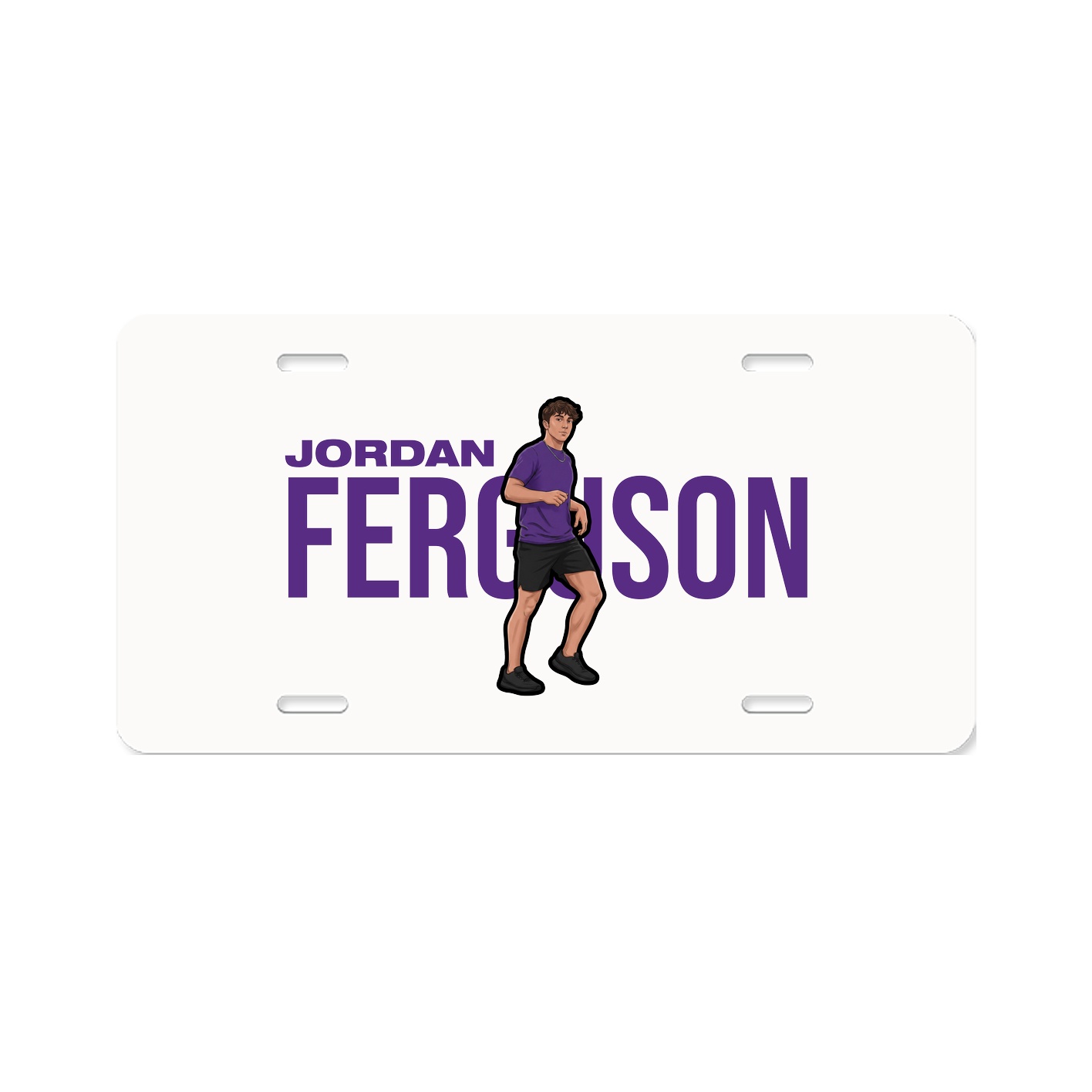 License Plate — Player Name in Classic