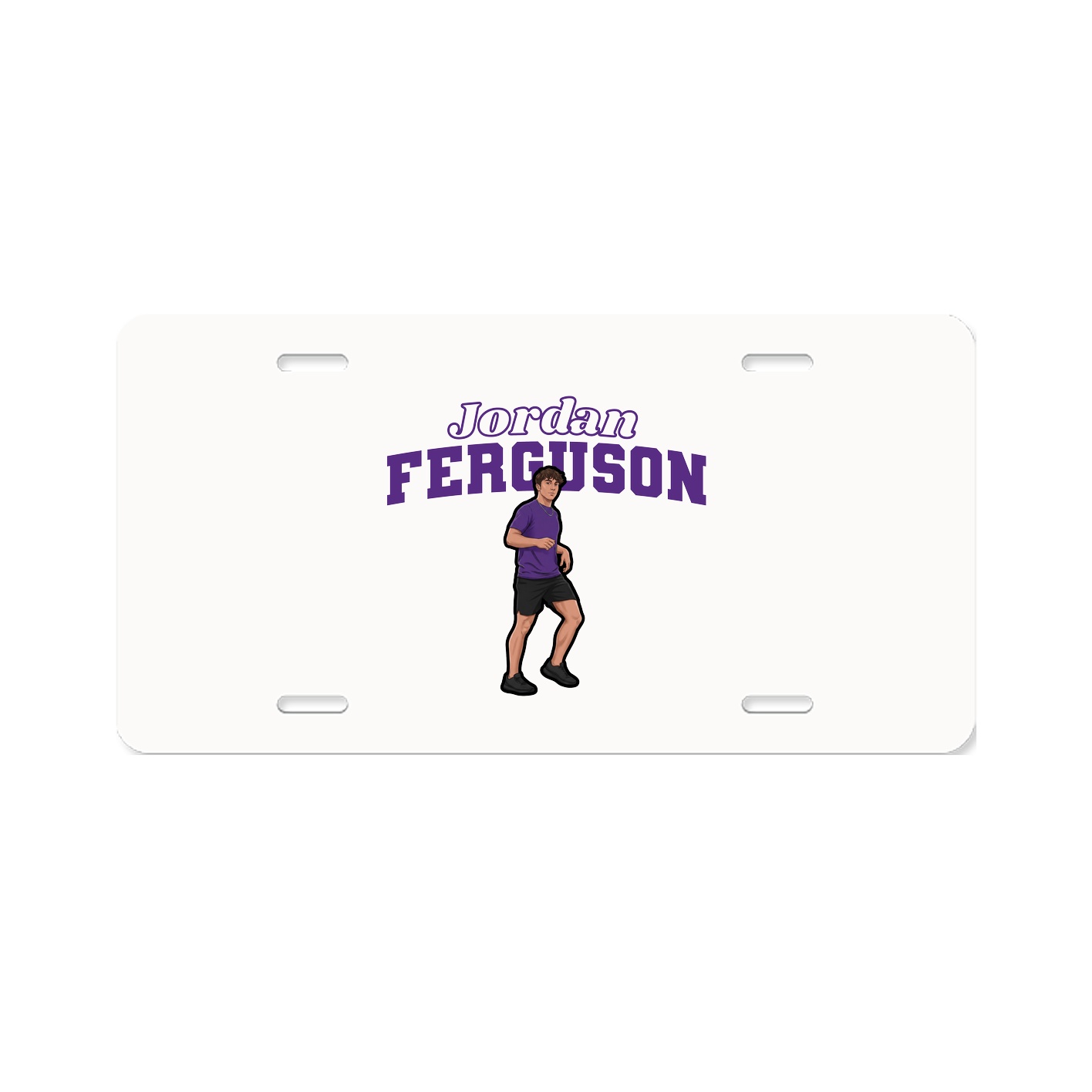 License Plate — Name Arch in Classic