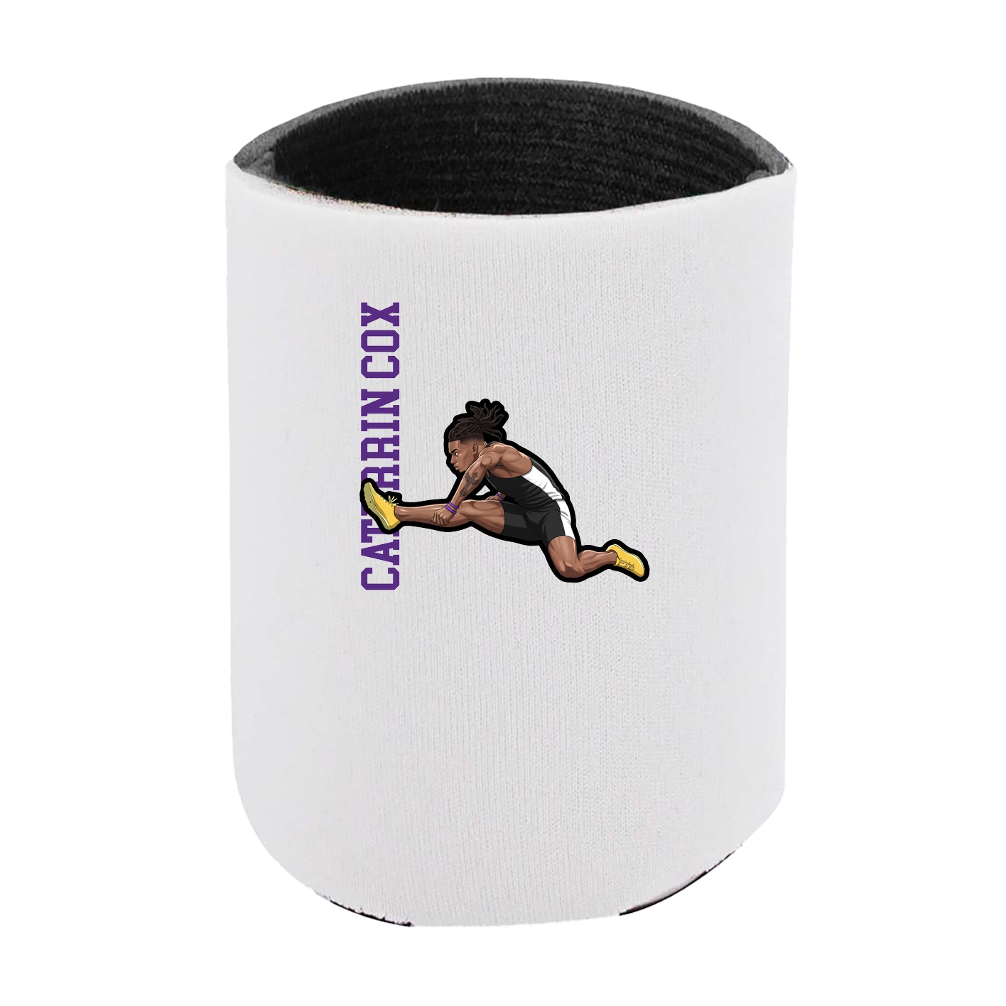 Can Holder — Name Vertical in White