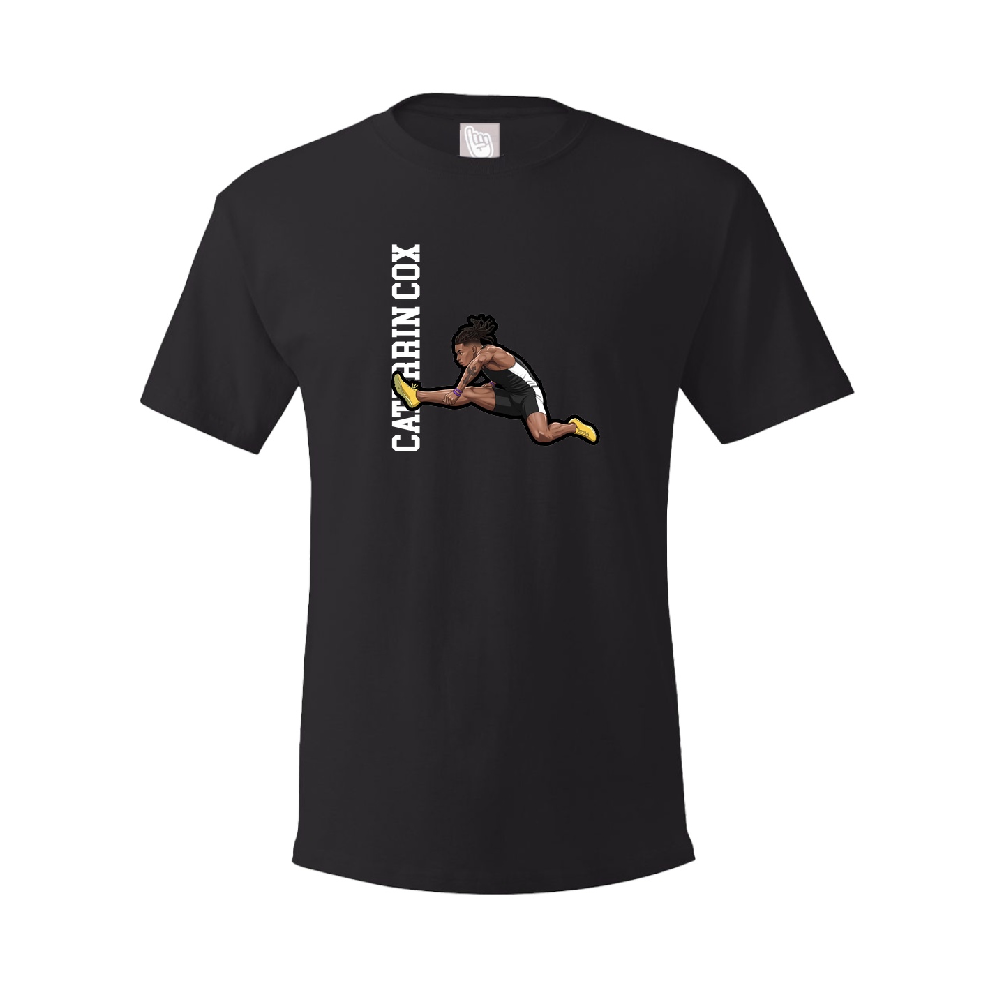 Tee — Name Vertical in Black