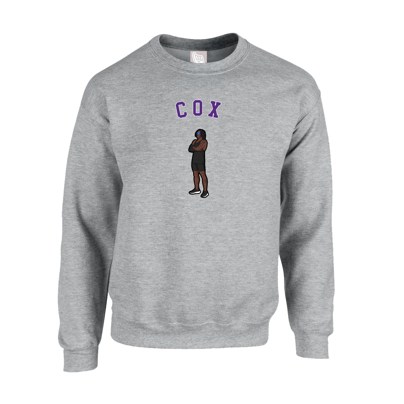 Fleece Crew — Shirsey Arch in Grey
