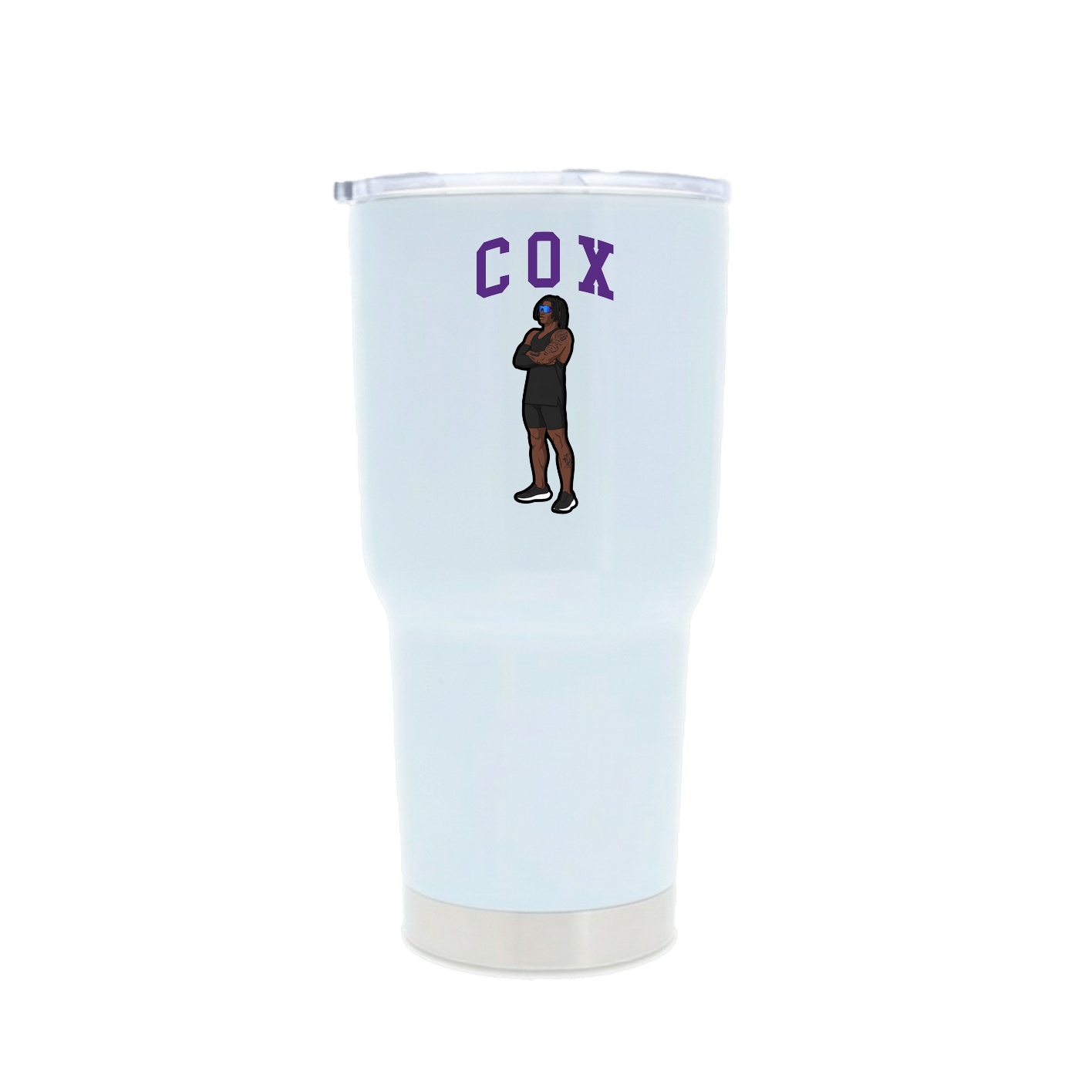 30oz Stainless Steel Tumbler — Shirsey in White