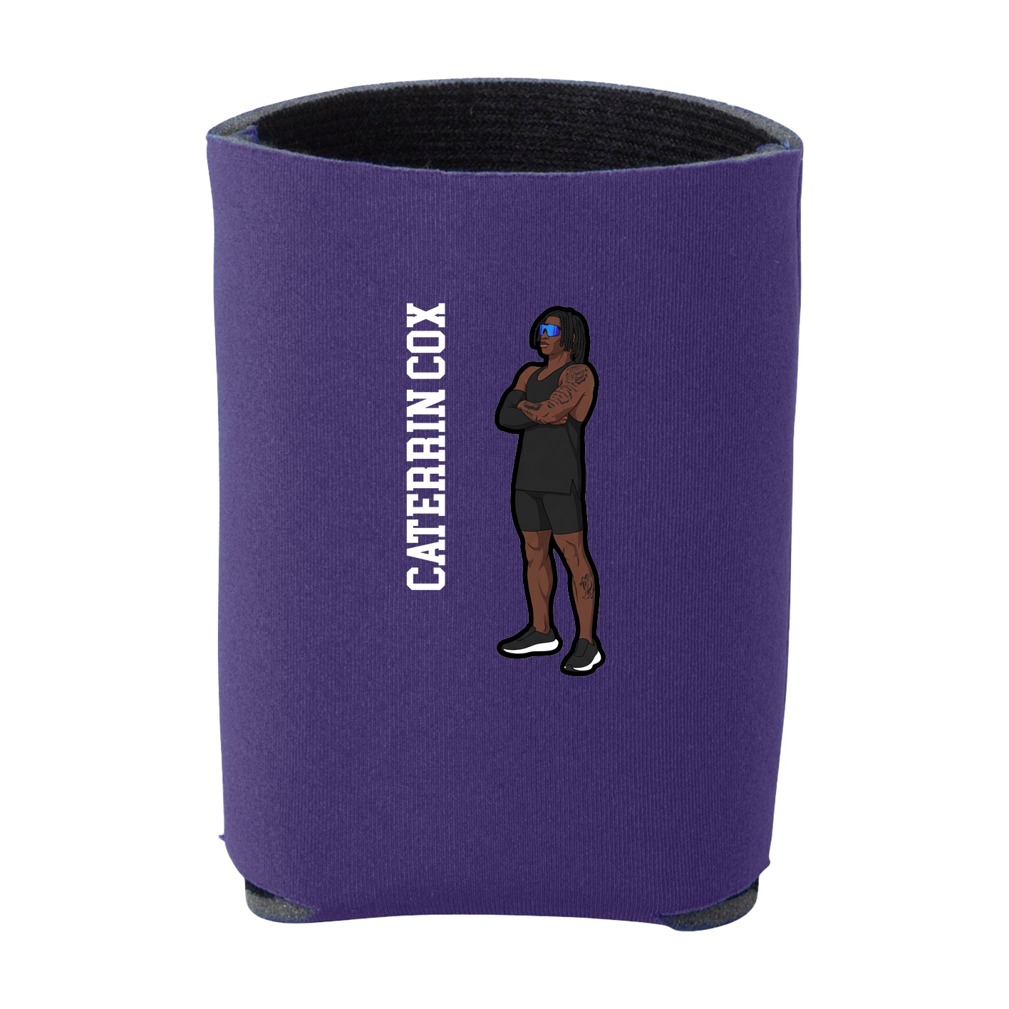 Can Holder — Name Vertical in Purple