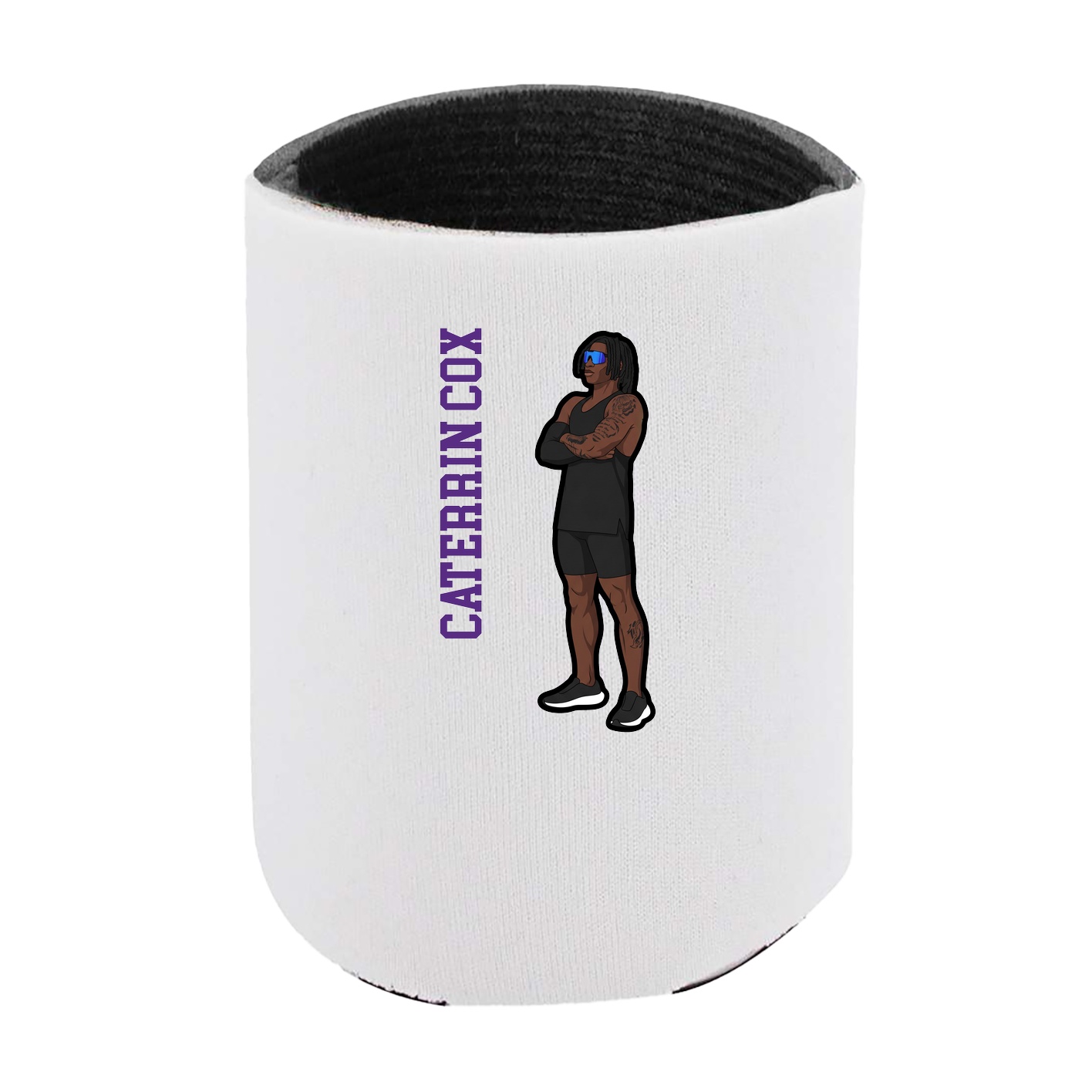 Can Holder — Name Vertical in White