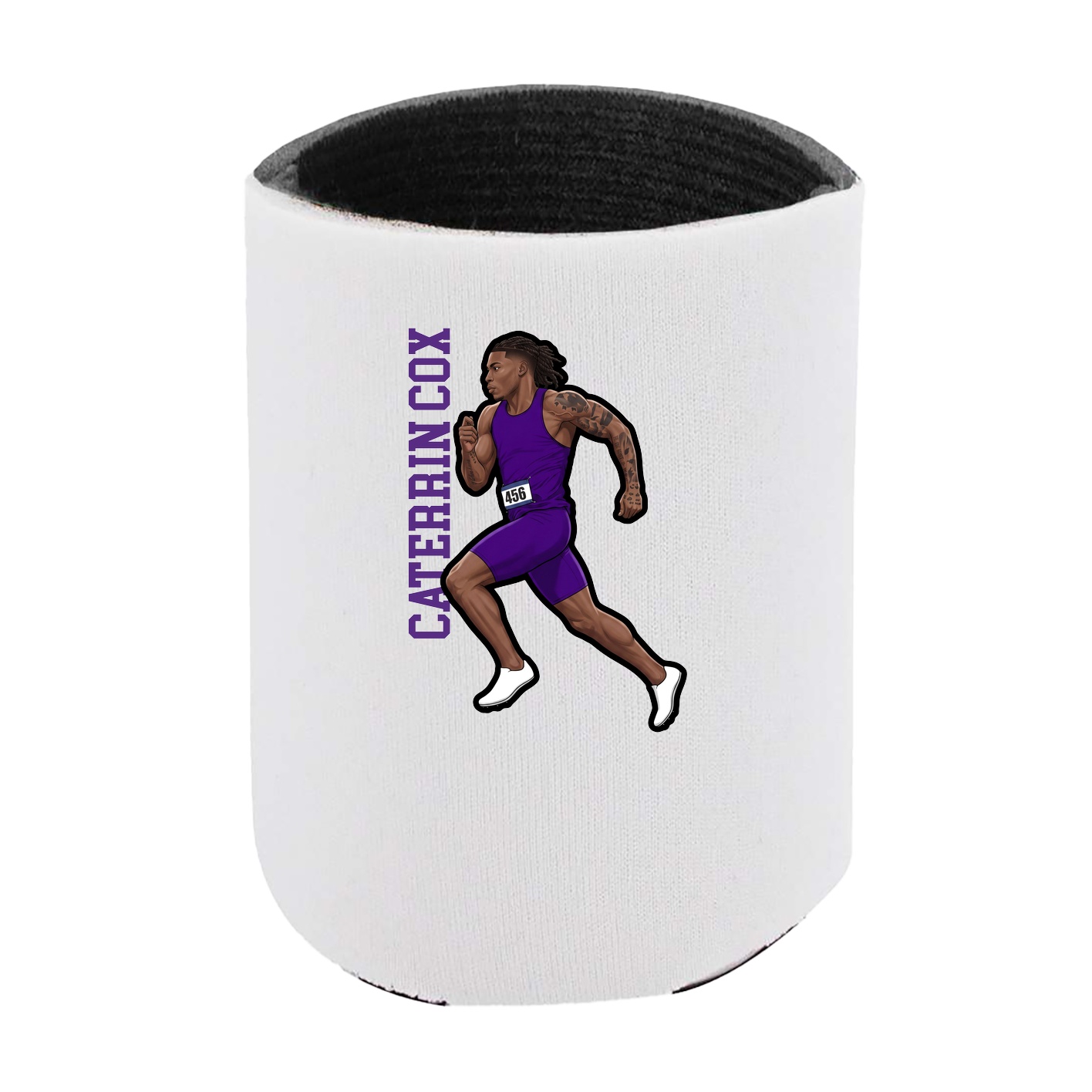 Can Holder — Name Vertical in White