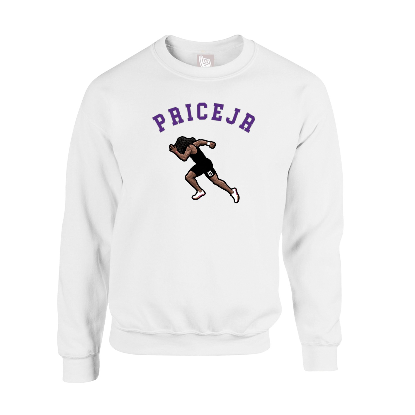 Fleece Crew — Shirsey Arch in White