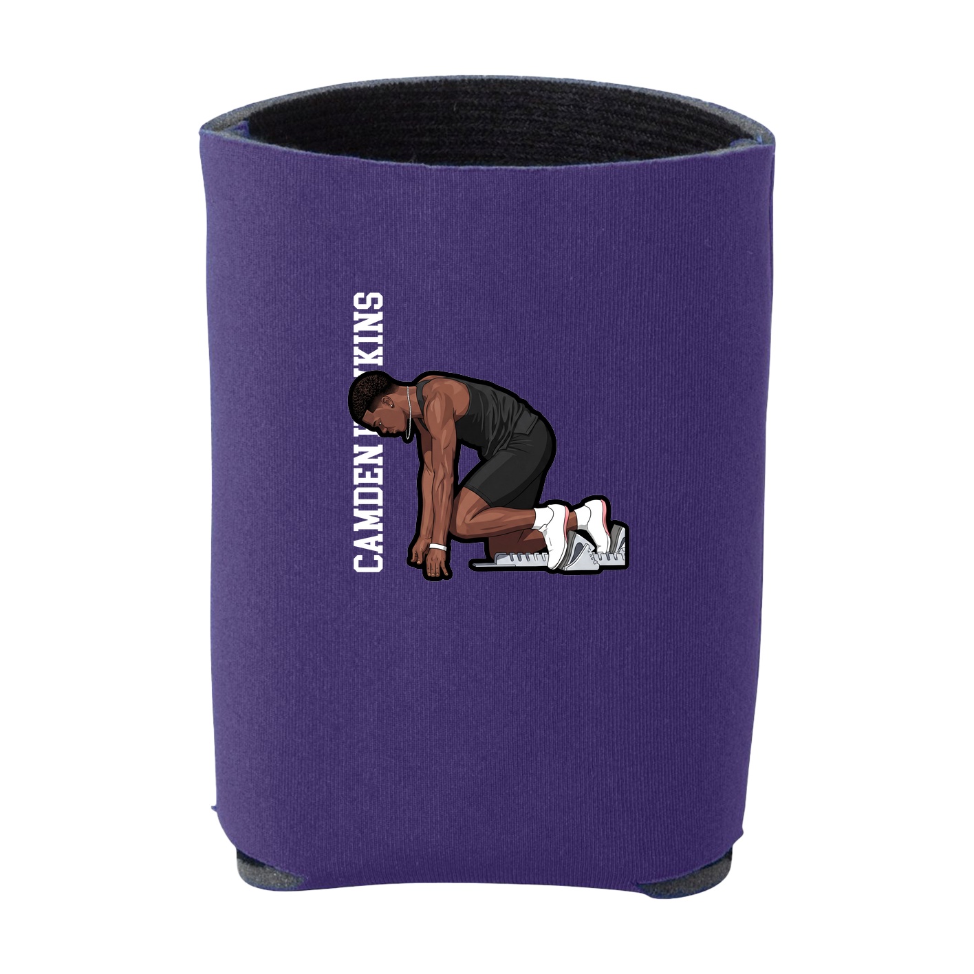 Can Holder — Name Vertical in Purple