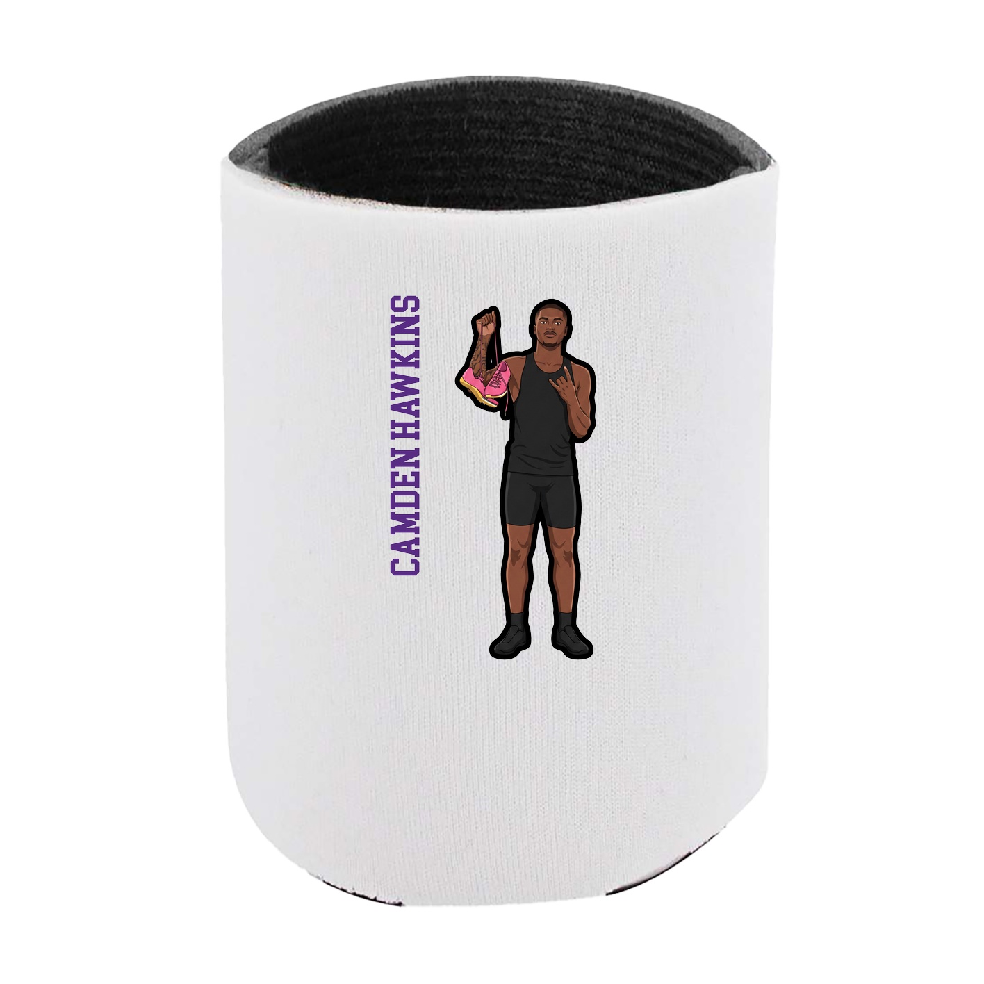 Can Holder — Name Vertical in White