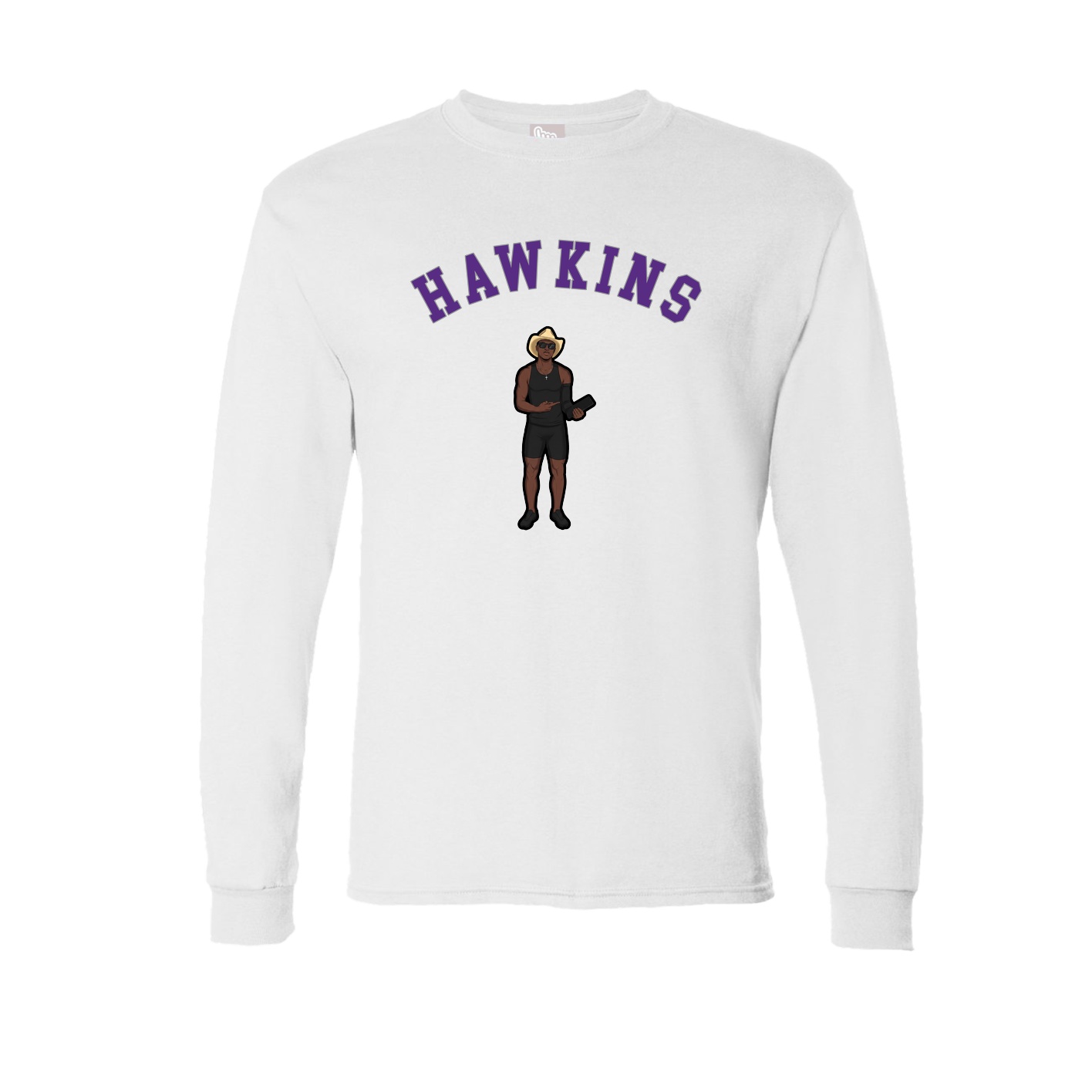 Long Sleeve Tee — Shirsey Arch in White