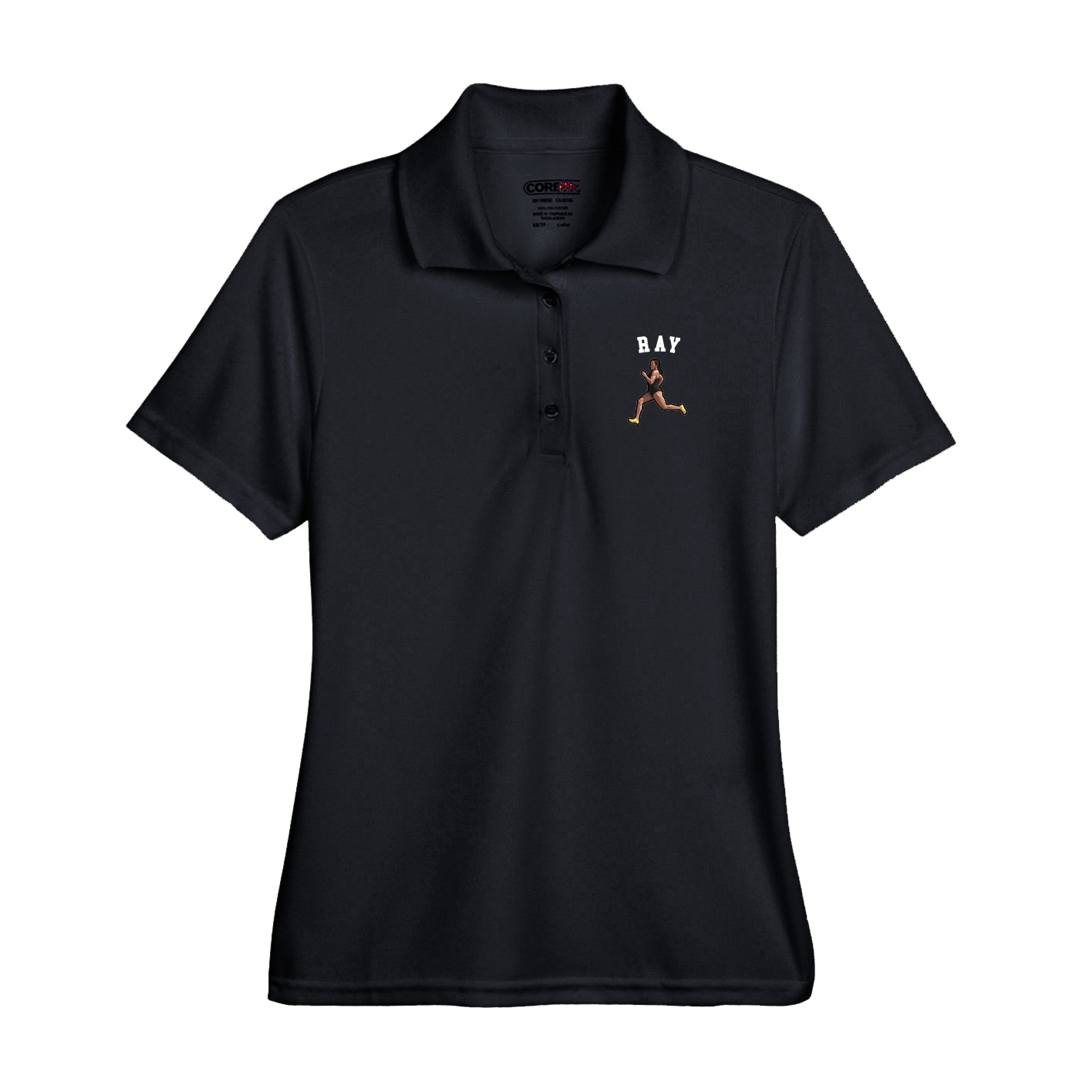 Performance Polo — Shirsey Arch in Black