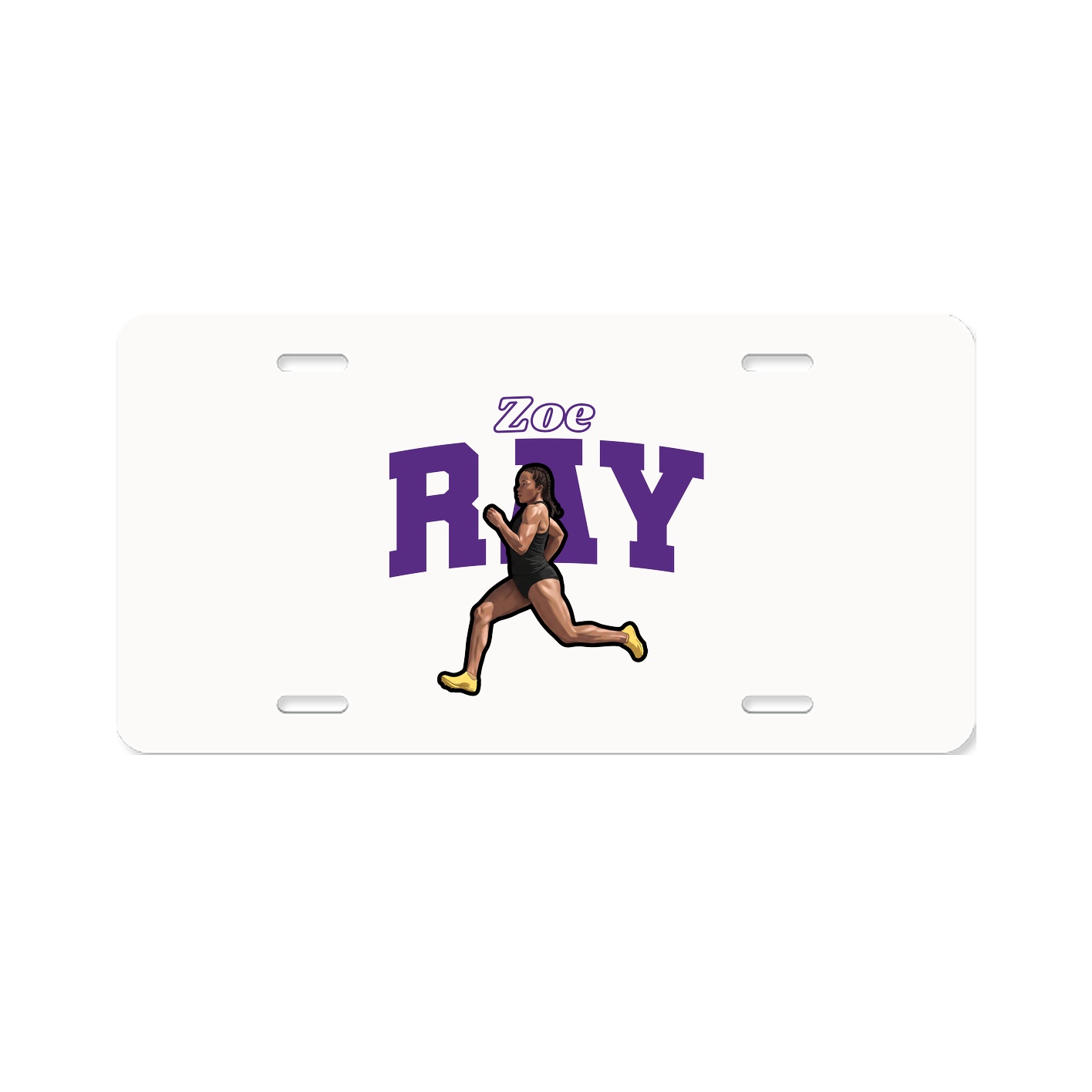 License Plate — Name Arch in Classic