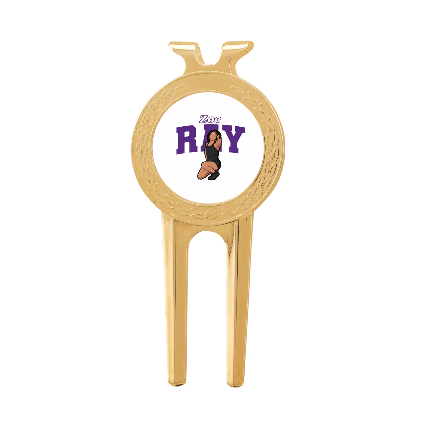 Divot Tool with Ball Marker — Name Arch in Classic