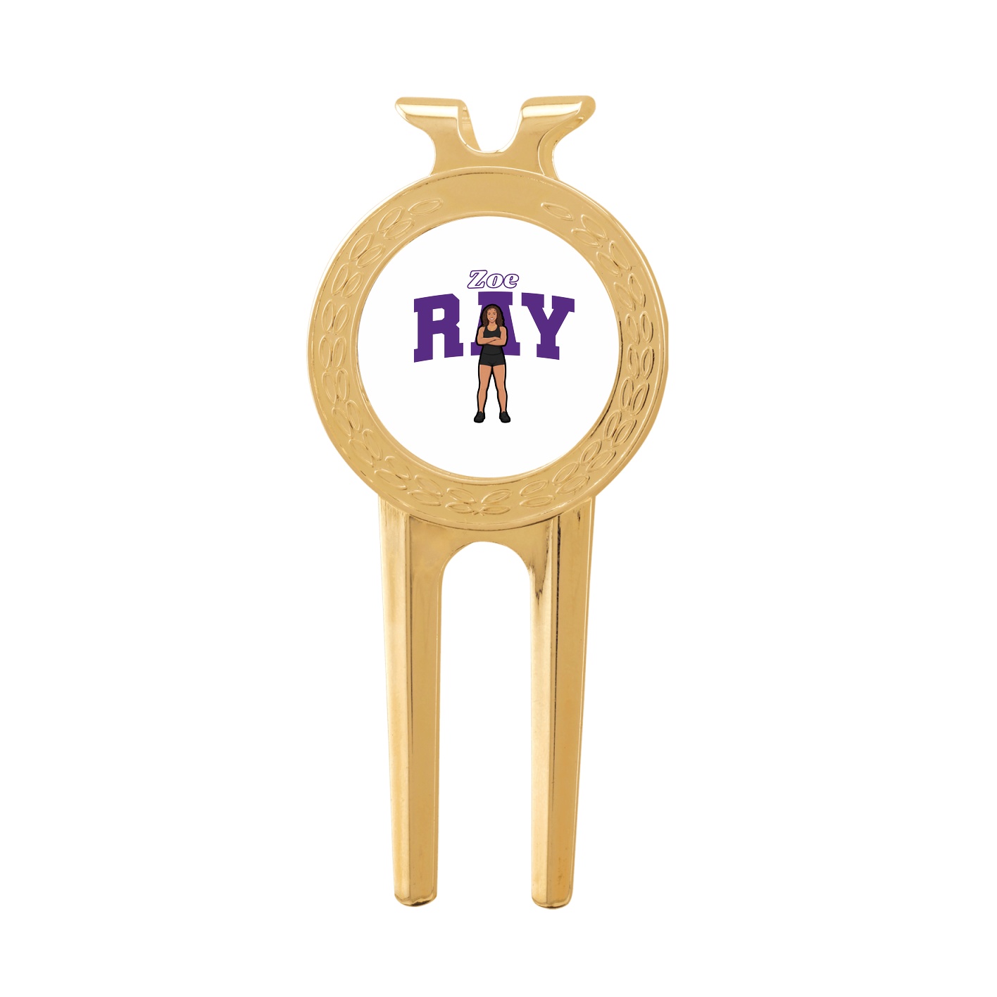 Divot Tool with Ball Marker — Name Arch in Classic