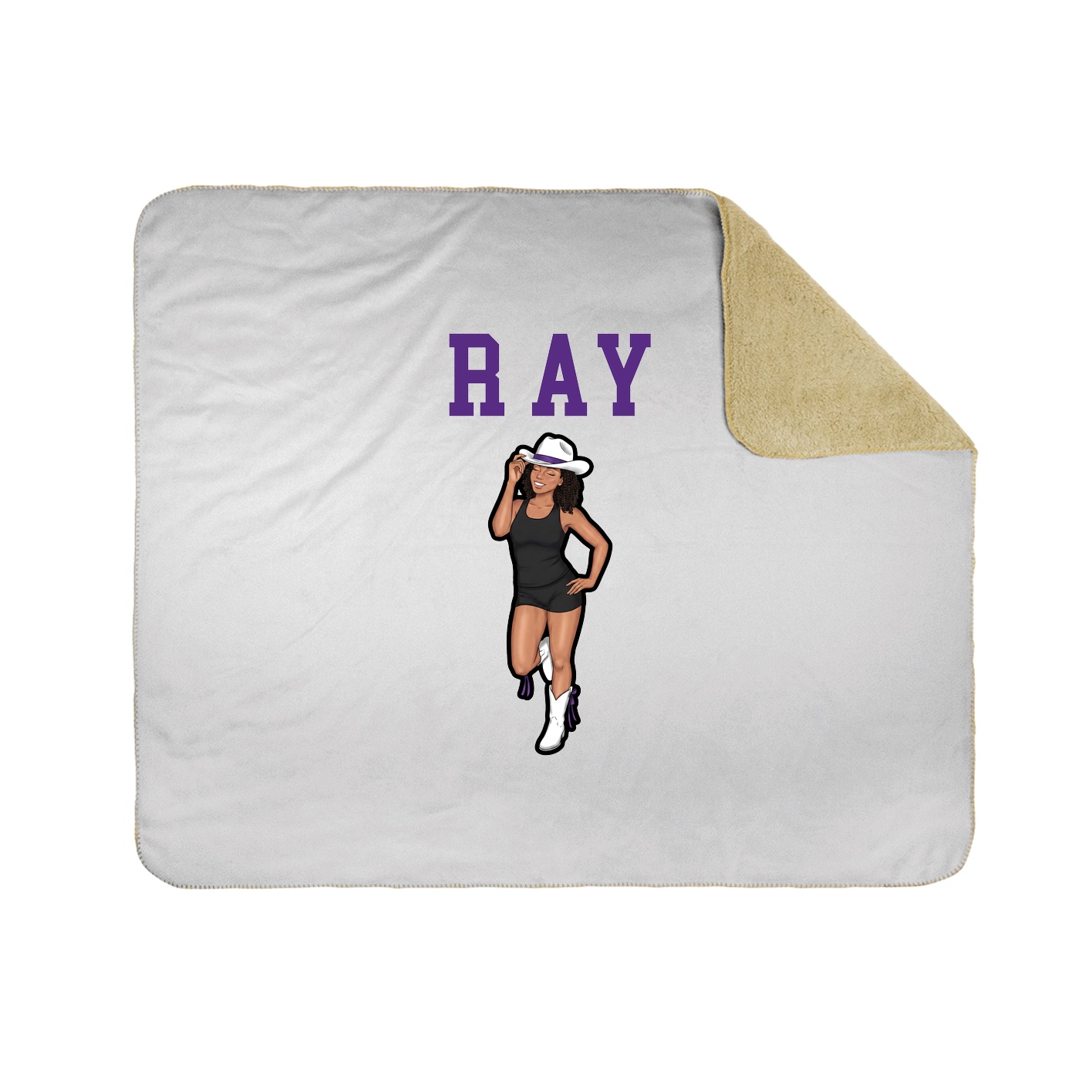 Throw Blanket — Shirsey in White