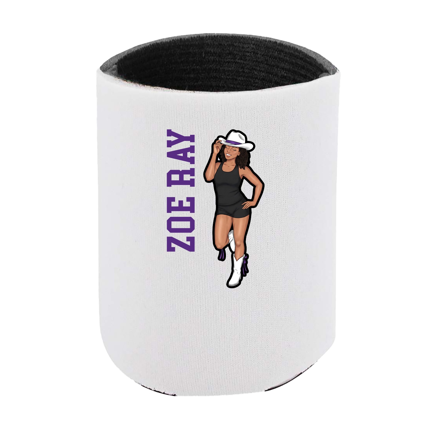 Can Holder — Name Vertical in White