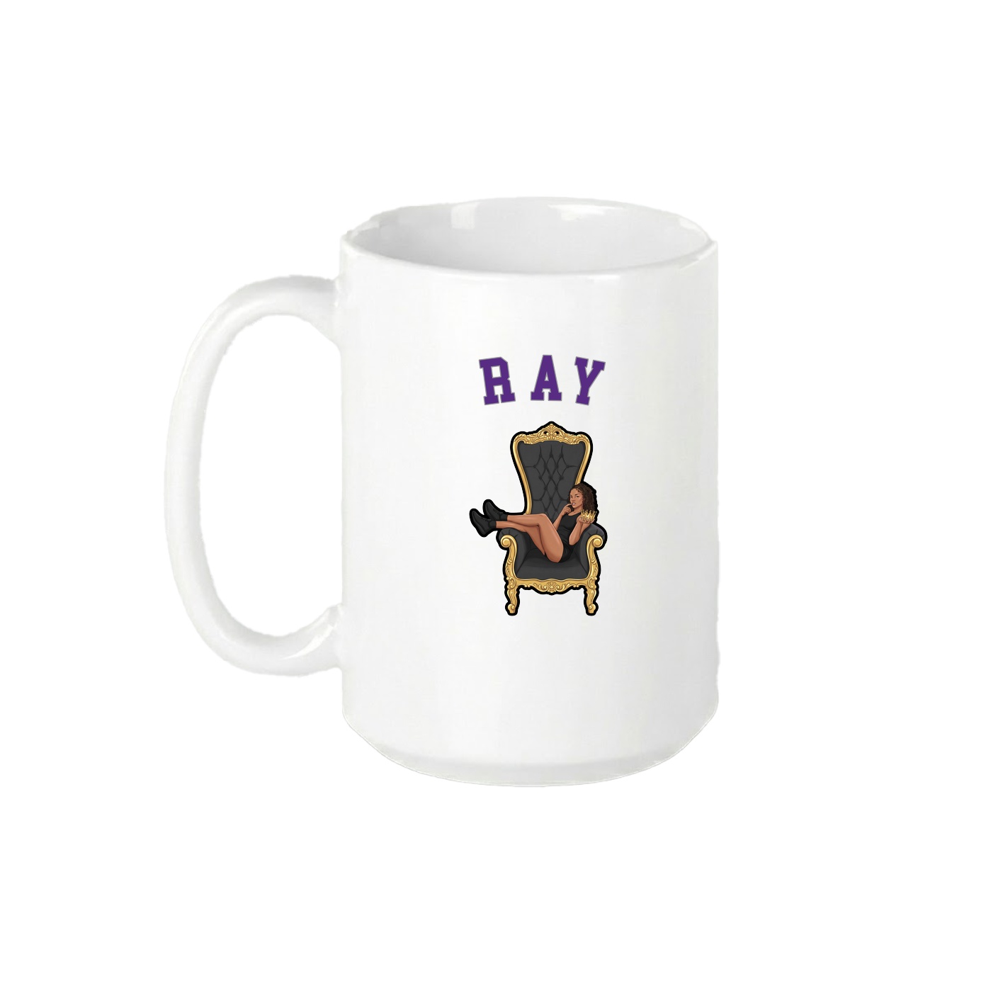 15oz Coffee Mug — Shirsey Arch in White