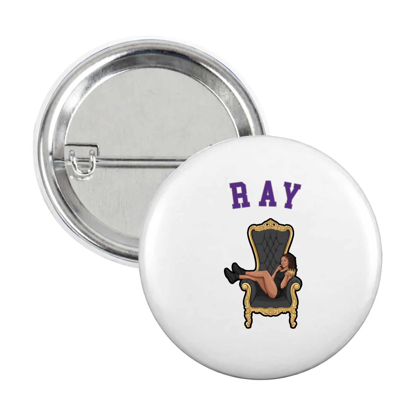 Game Day Button — Shirsey Arch in White