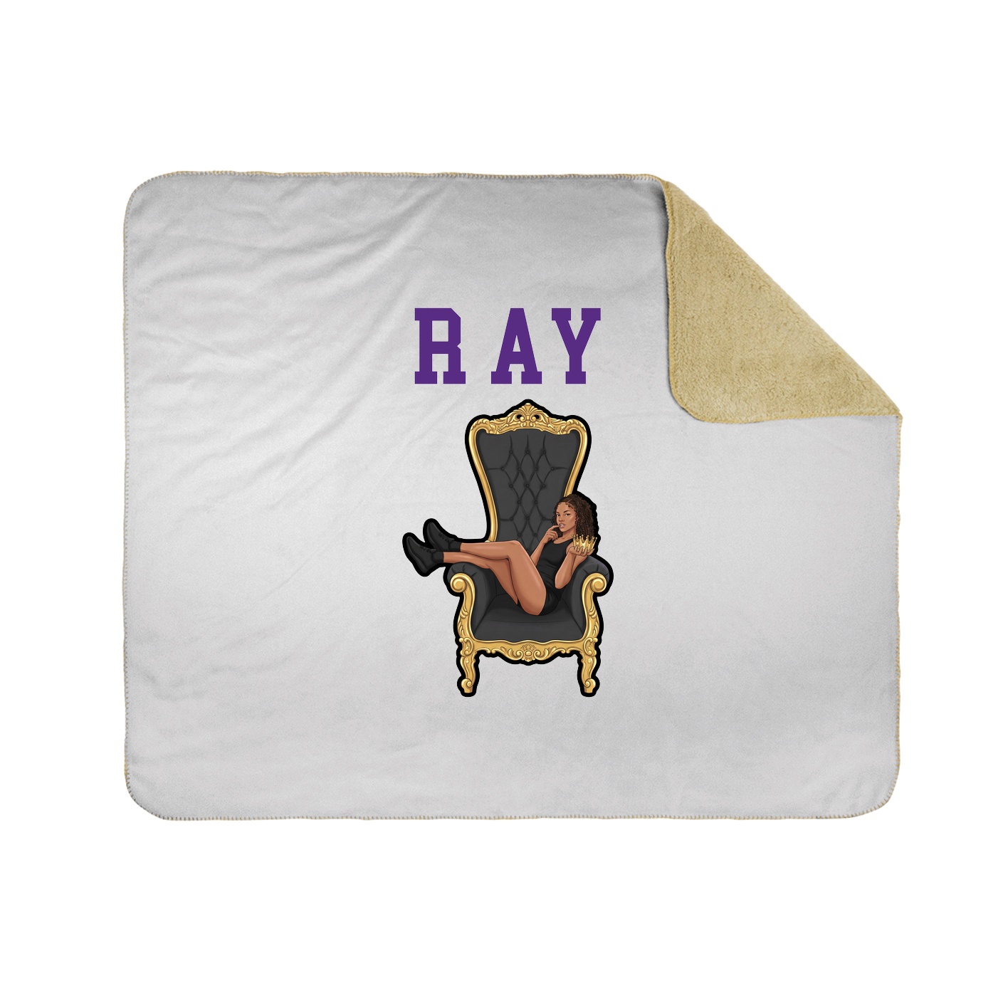 Throw Blanket — Shirsey in White