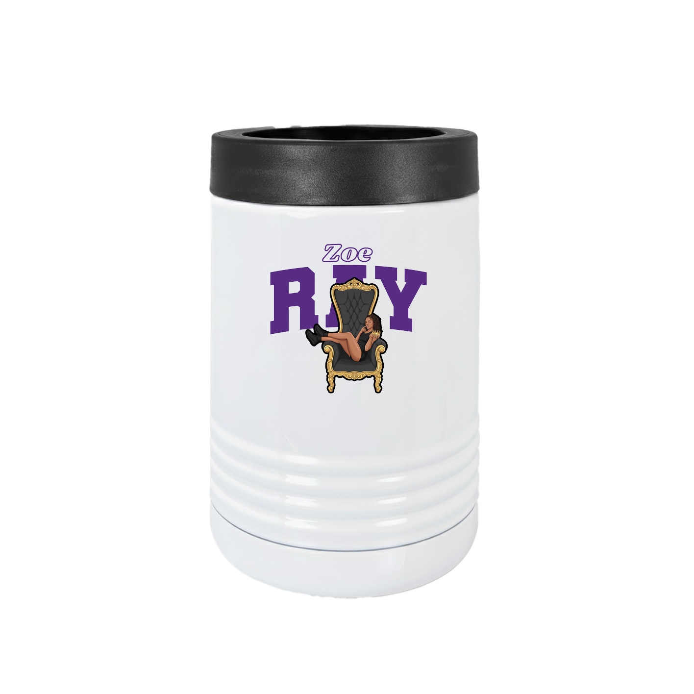Beverage Holder — Name Arch in White