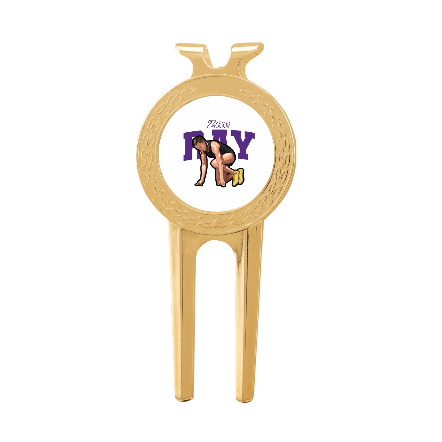 Divot Tool with Ball Marker — Name Arch in Classic