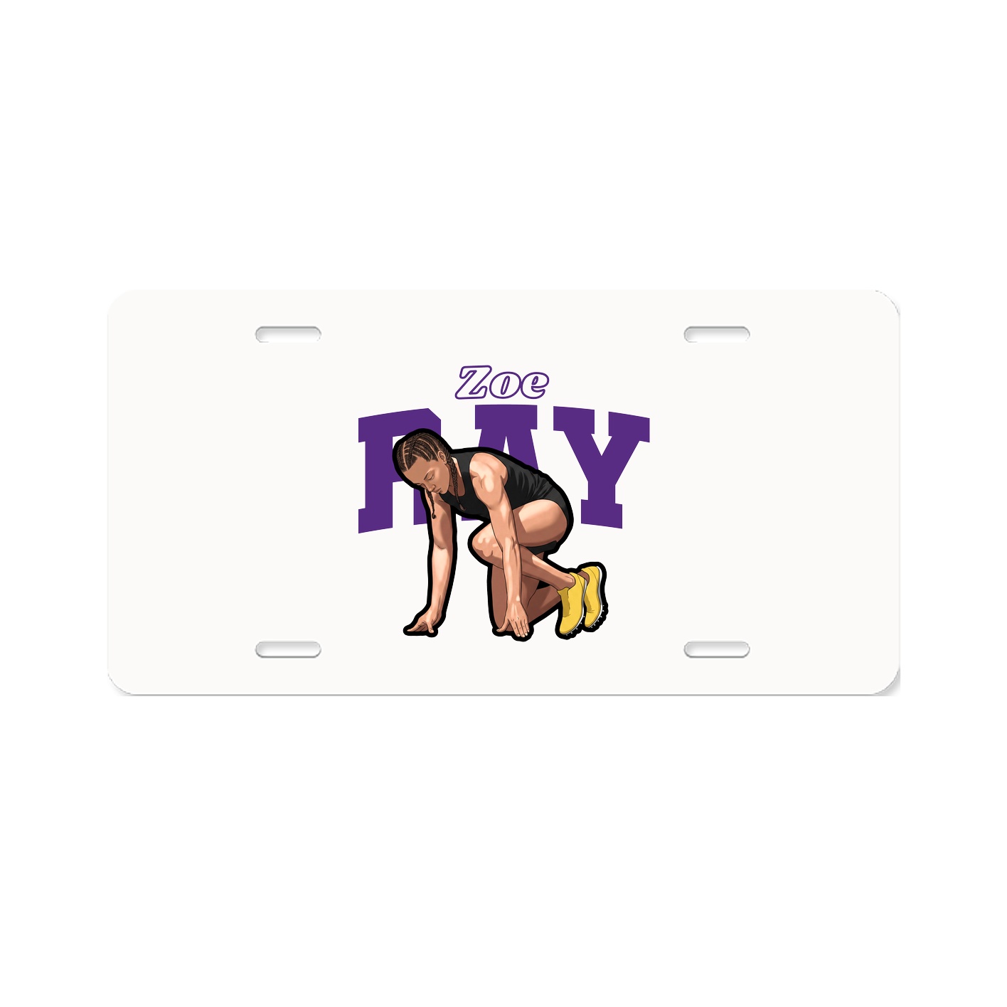 License Plate — Name Arch in Classic