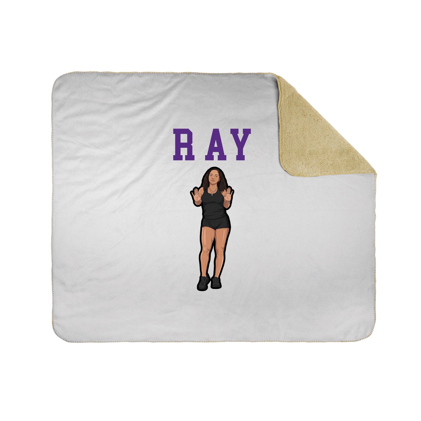 Throw Blanket — Shirsey in White