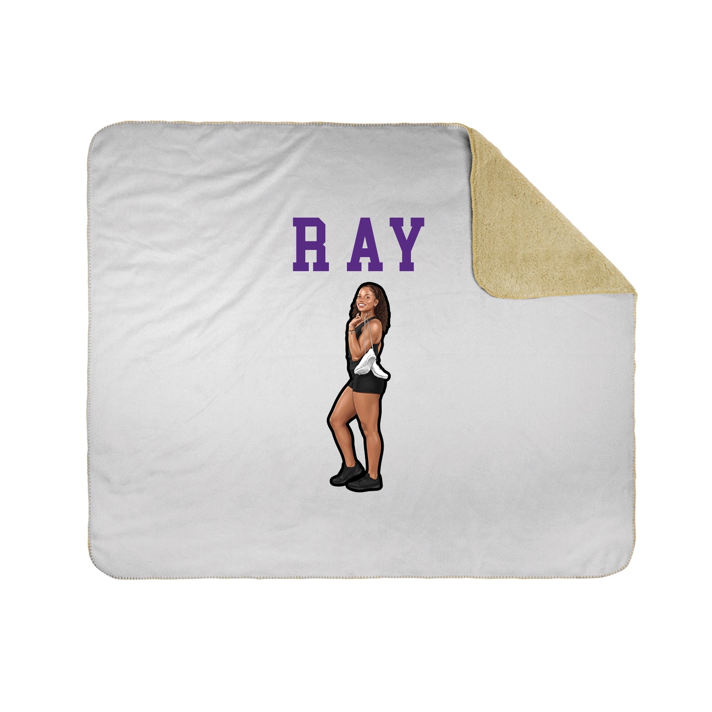 Throw Blanket — Shirsey in White