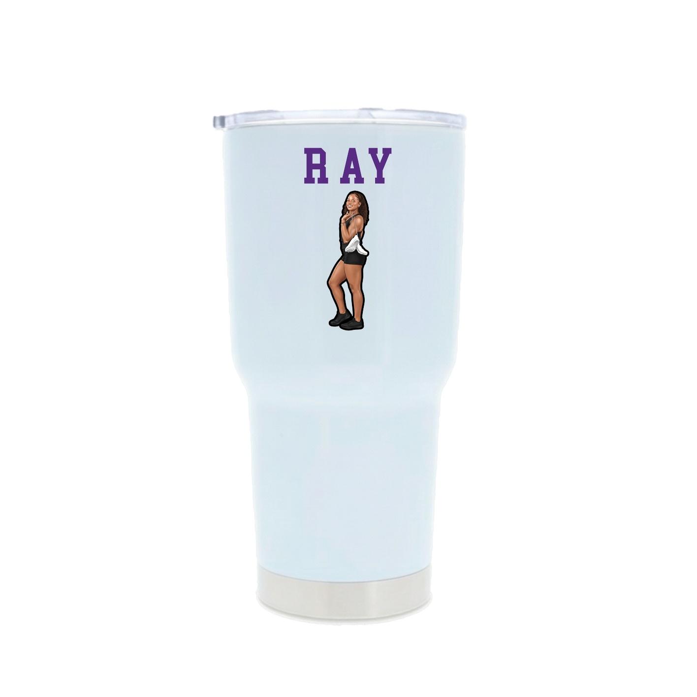 30oz Stainless Steel Tumbler — Shirsey in White